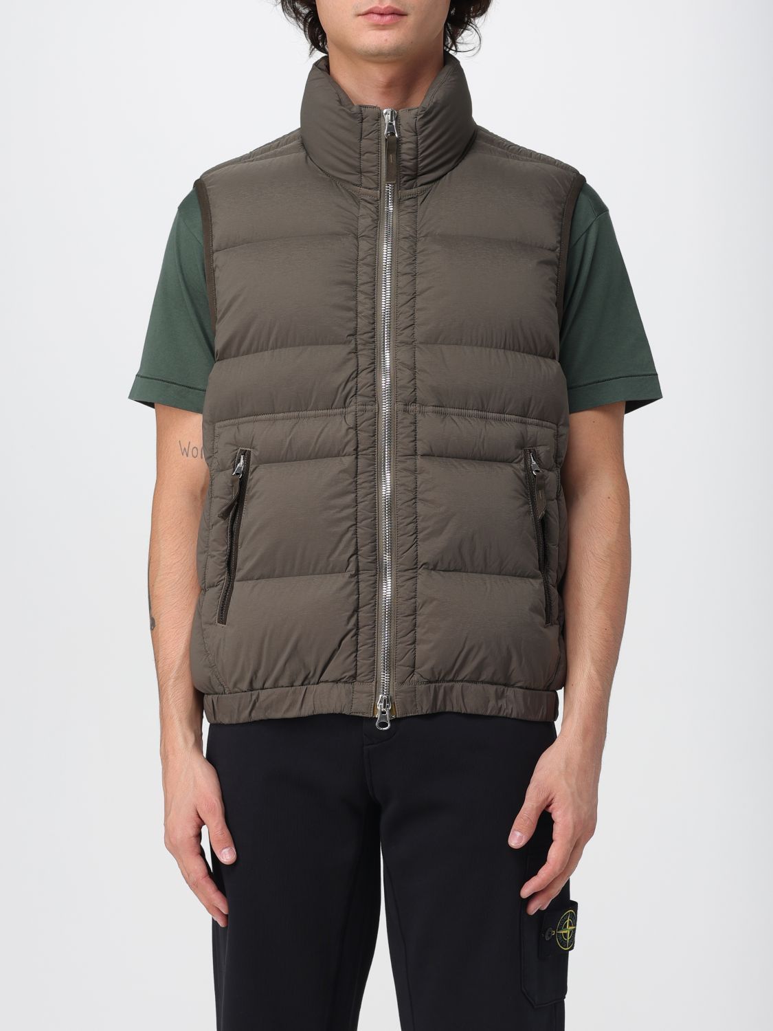 Stone Island Suit Vest Men Green