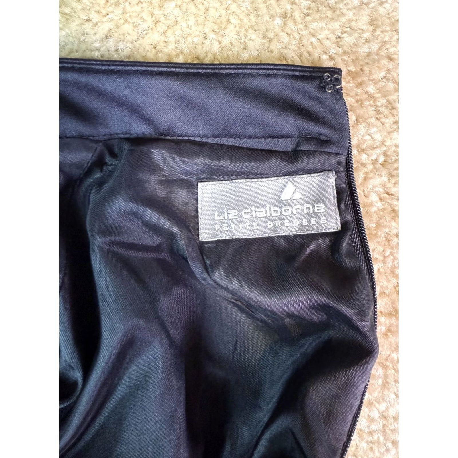 Liz Claiborne Liz Claiborne Dress Womens Black Size 12 Petite Vintage 90s Maxi Zip Up D229 Size XL / US 12-14 / IT 48-50 - 7 Thumbnail