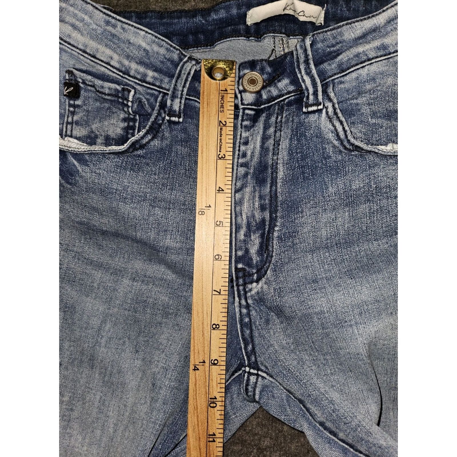 Vintage KanCan Skinny Jeans Juniors 9/28 Blue Denim Stretch Casual Preppy City Size 30" / US 8 / IT 44 - 5 Thumbnail
