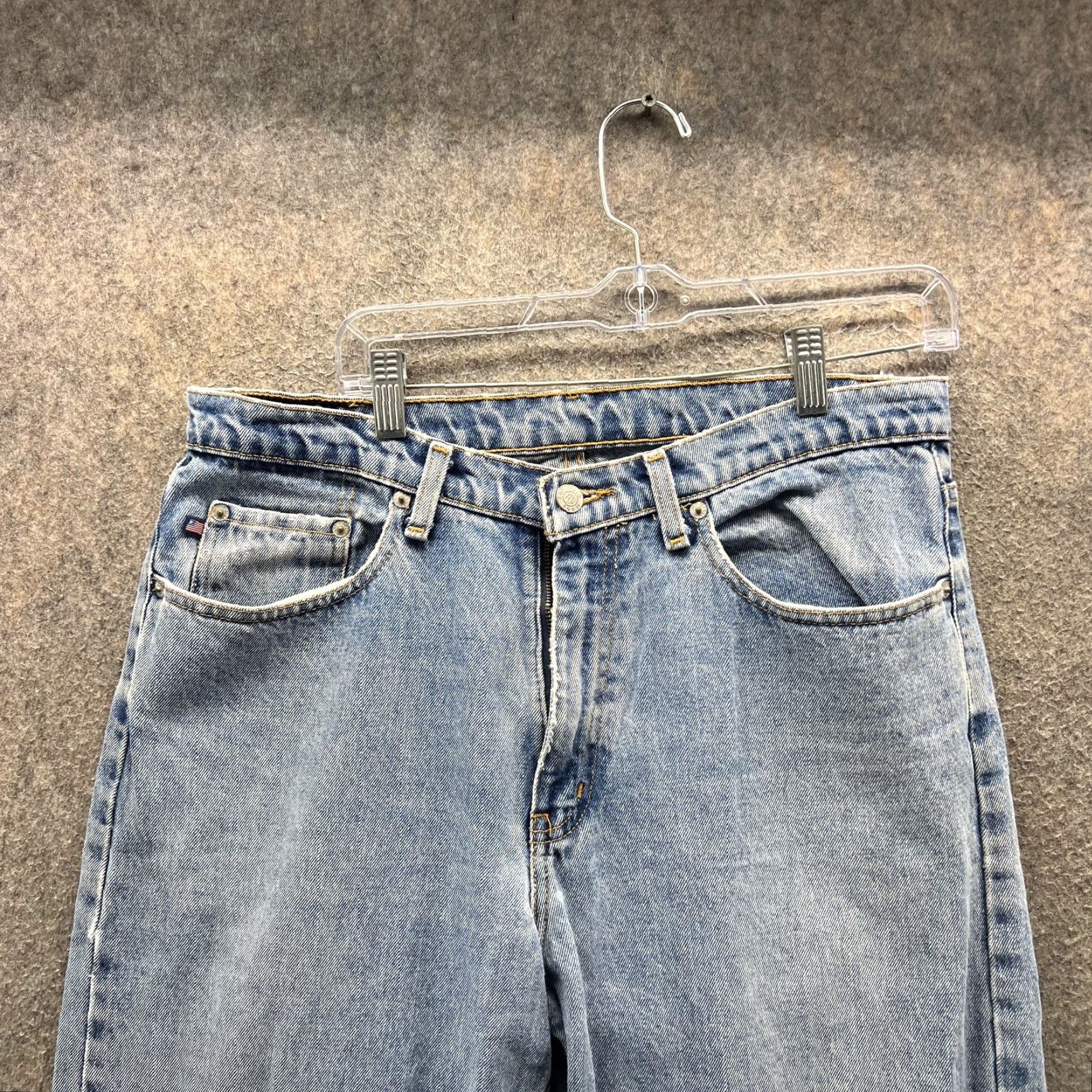 Polo Ralph Lauren VINTAGE Polo Ralph Lauren Jeans Mens 34x32 Blue Relaxed Straight Denim 5-Pocket Logo 100% Cotton RL Polo Jeans Company Mens Blue Jeans Size US S / EU 44-46 / 1 - 5 Thumbnail