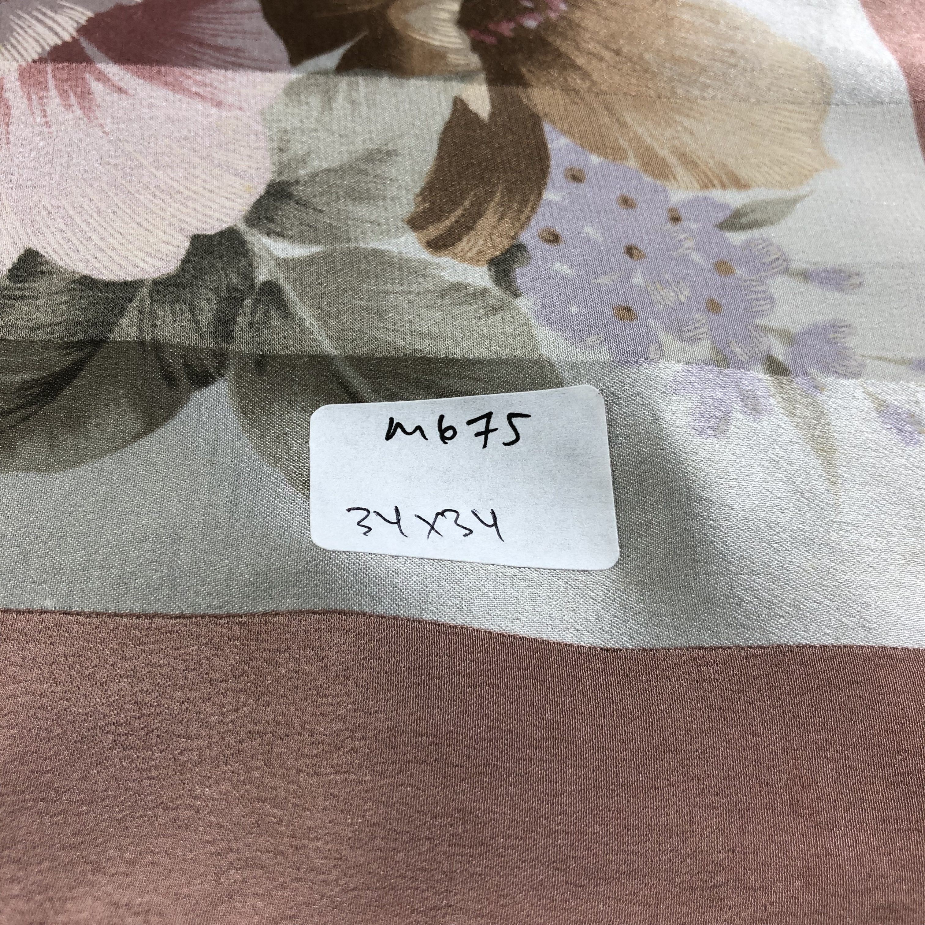 Mila Schon Mila Schon Floral Hand Rolled Silk Scarf M675 Size ONE SIZE - 12 Thumbnail