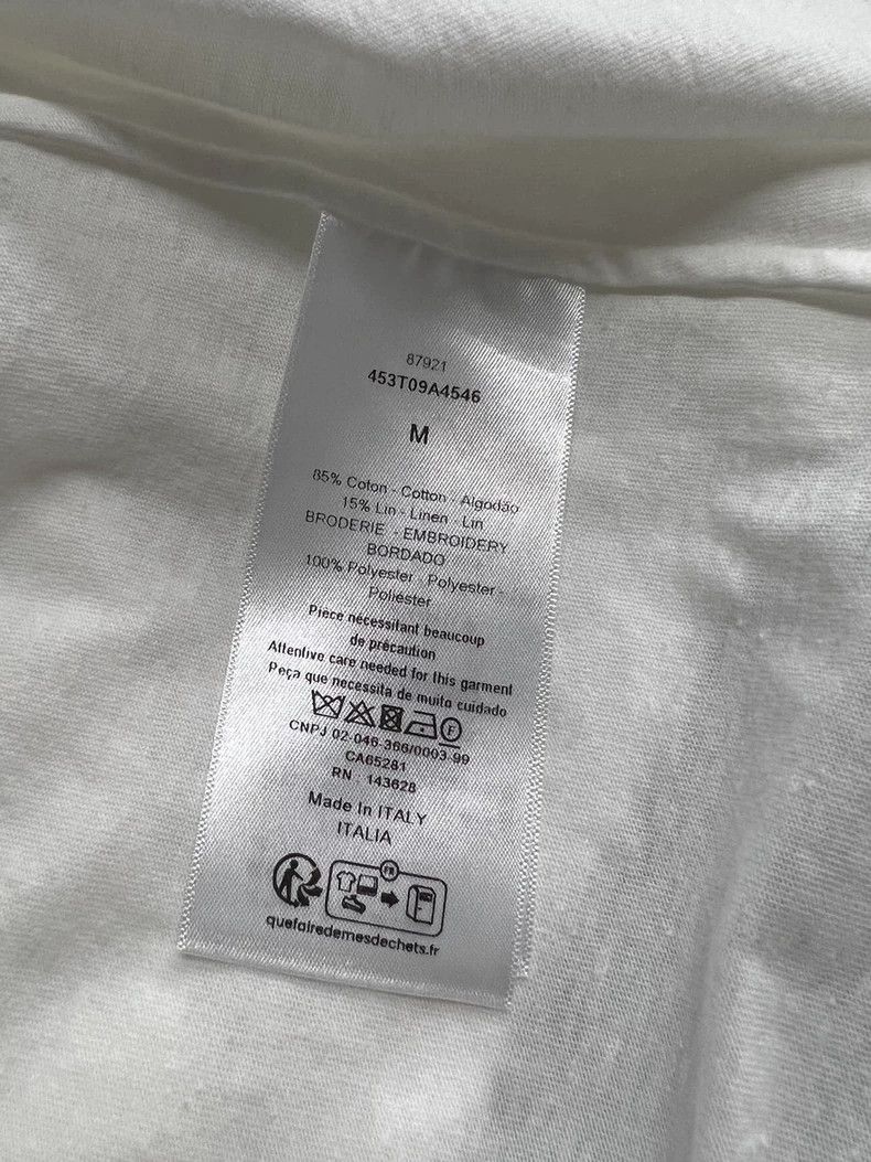 Dior Dior White letter short-sleeved T-shirt Size M / US 6-8 / IT 42-44 - 5 Thumbnail