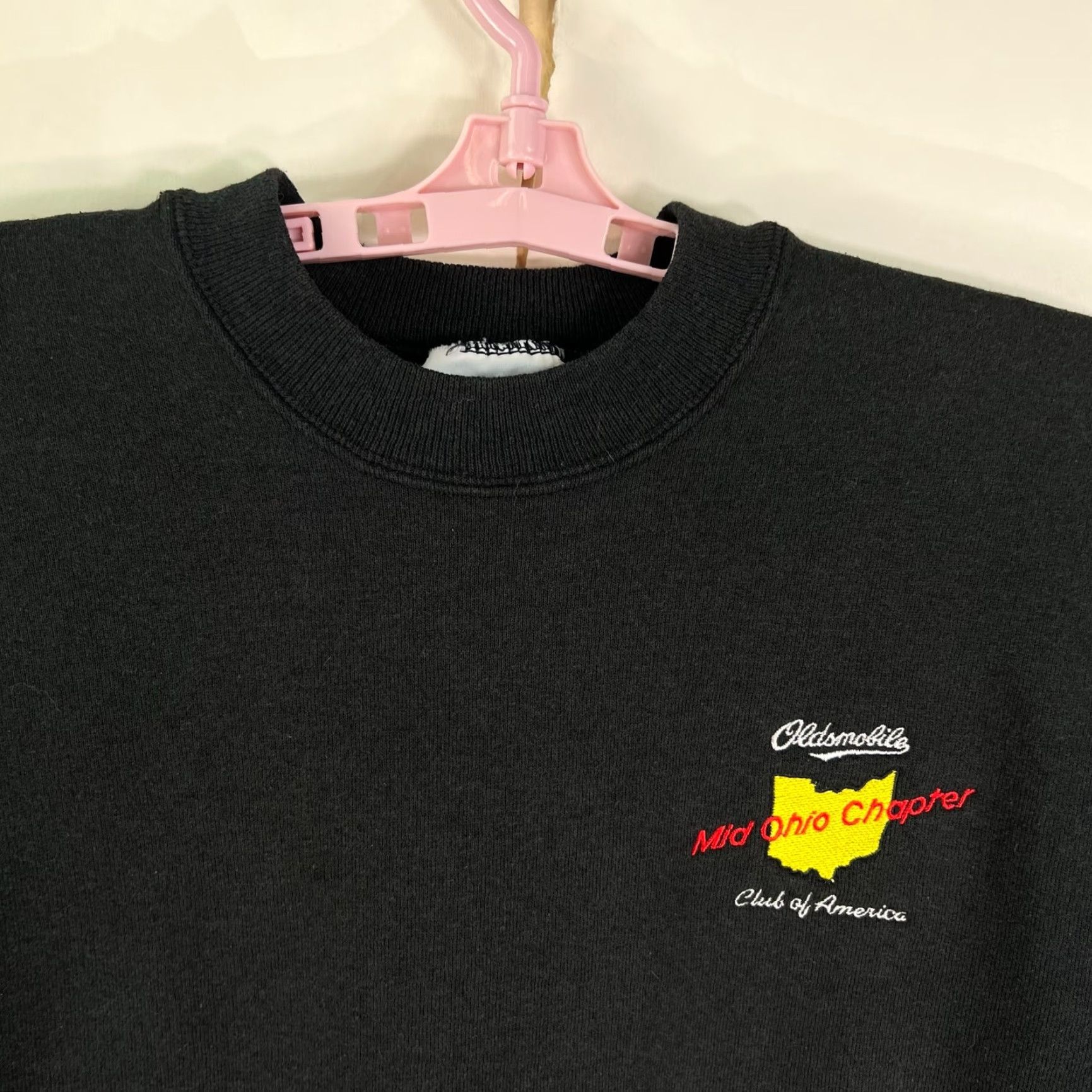 Hanes VINTAGE Oldsmobile Mid Ohio Car Club Adult Size M Black Embroidered Hanes Tag Sweatshirt Size US M / EU 48-50 / 2 - 3 Thumbnail