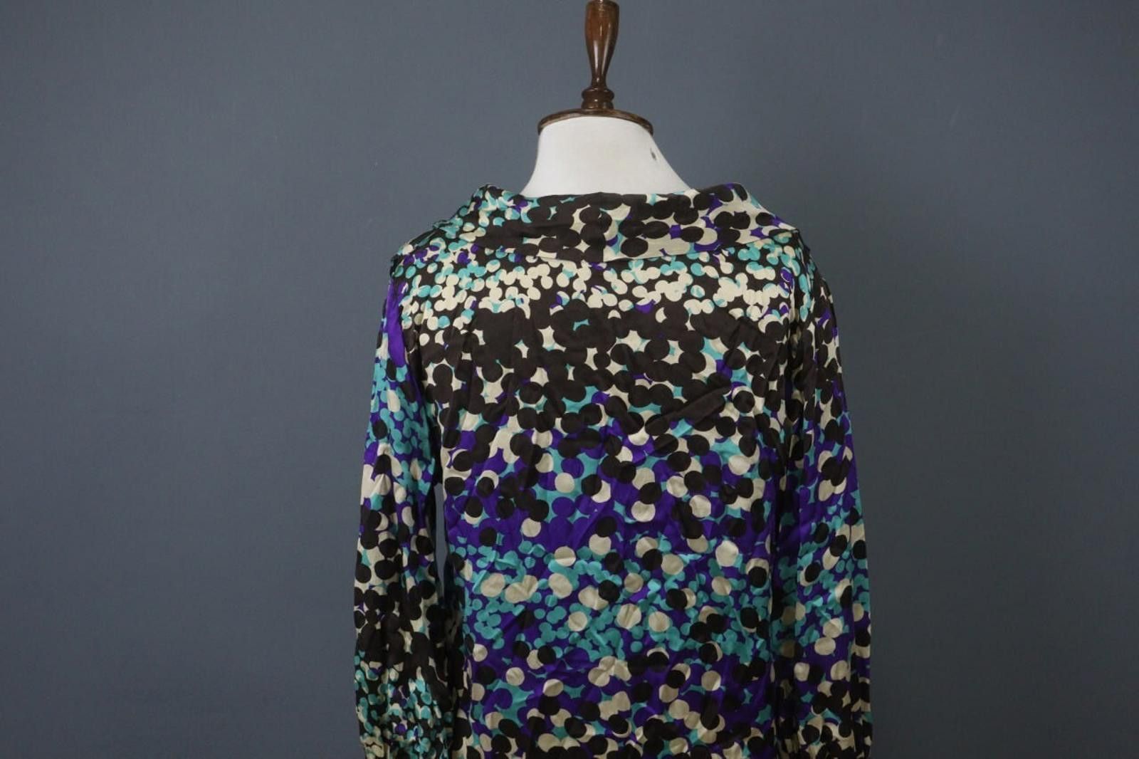 Missoni Missoni Multicolor Polka Dot 100% Cowl Shift Dress Size 6 Size M / US 6-8 / IT 42-44 - 10 Thumbnail