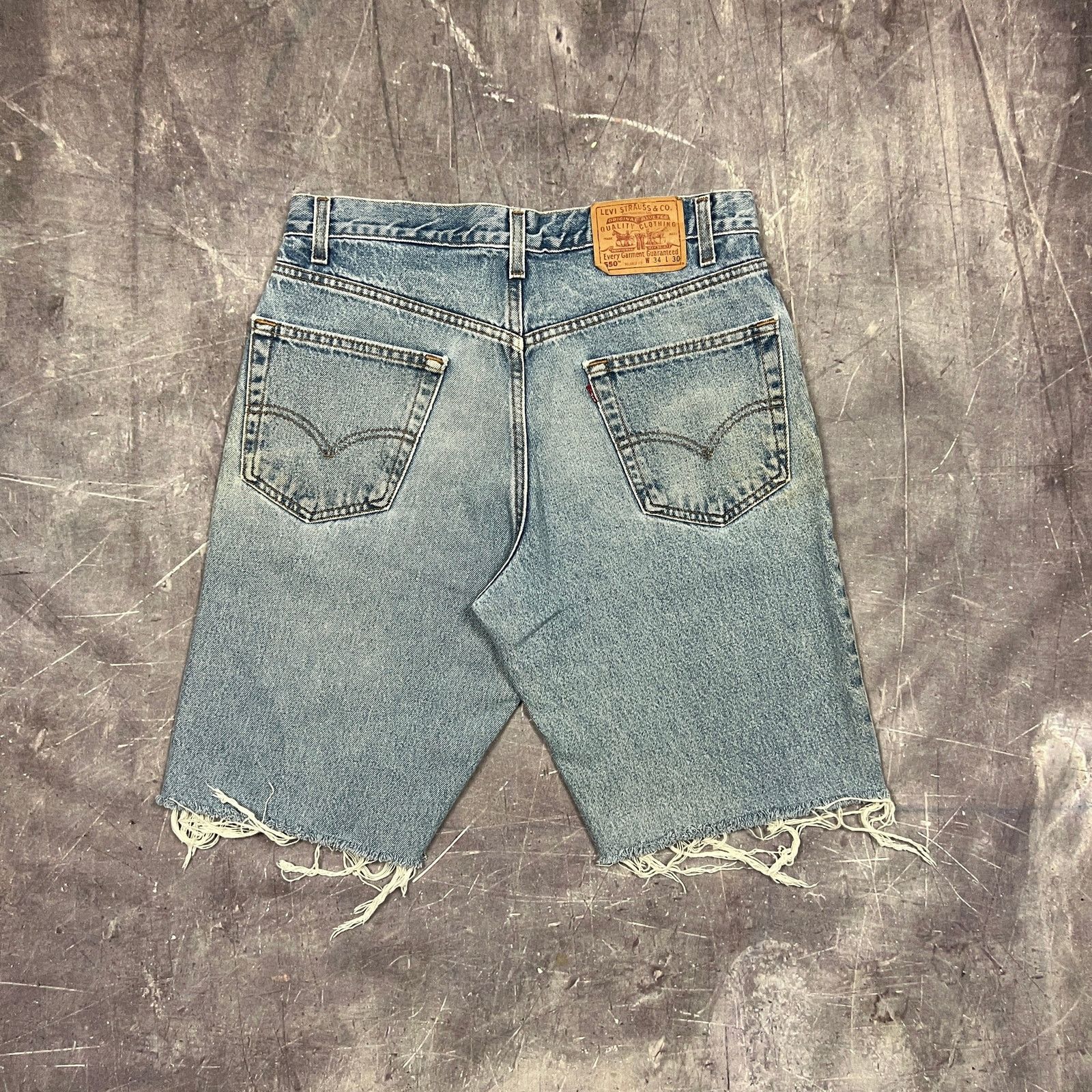 90'S Levi's 550 Relaxed Fit Denim Shorts, Half Pants, Men's, W36, Vintage / eaa382699