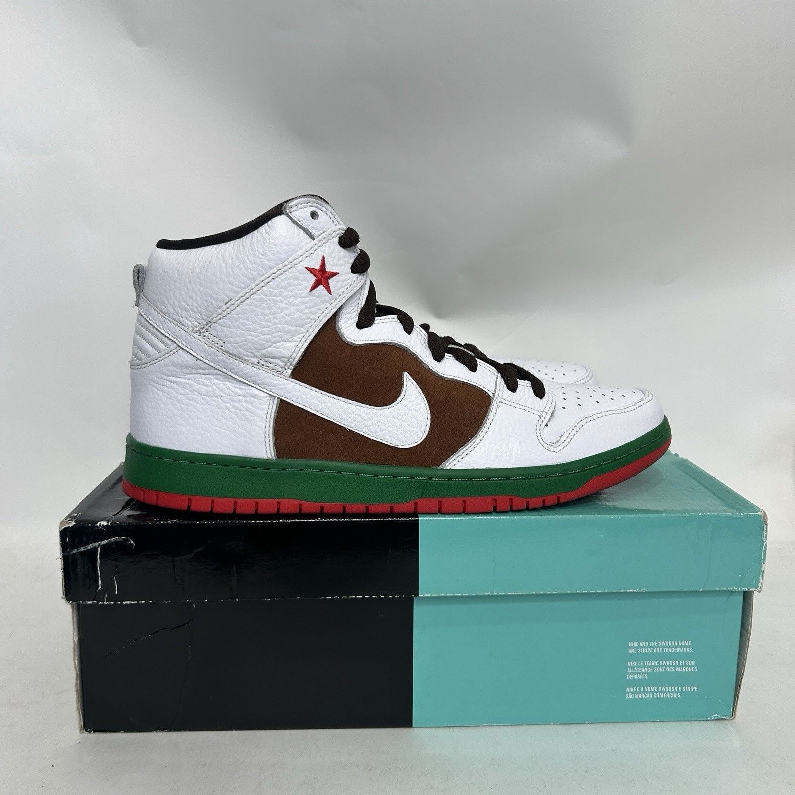 Nike Nike SB Dunk High “California Republic/Pecan White” Size US 12 / EU 45 - 4 Thumbnail