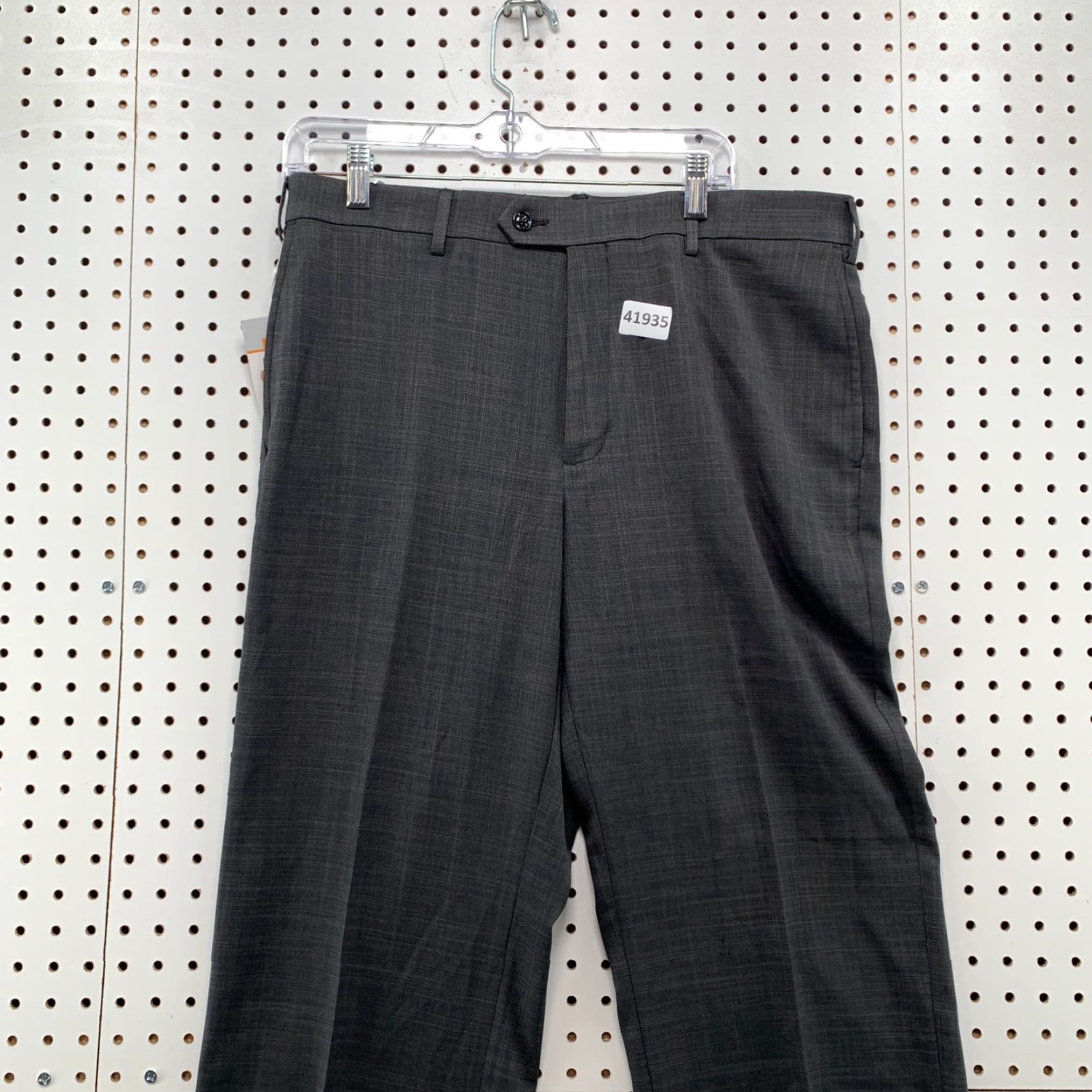 Savane Vintage Savane Dress Pants Men's Size 33x32 Formal Clothing Gray Flat Front Mid Rise Straight Leg NWT Size US 33 - 3 Thumbnail