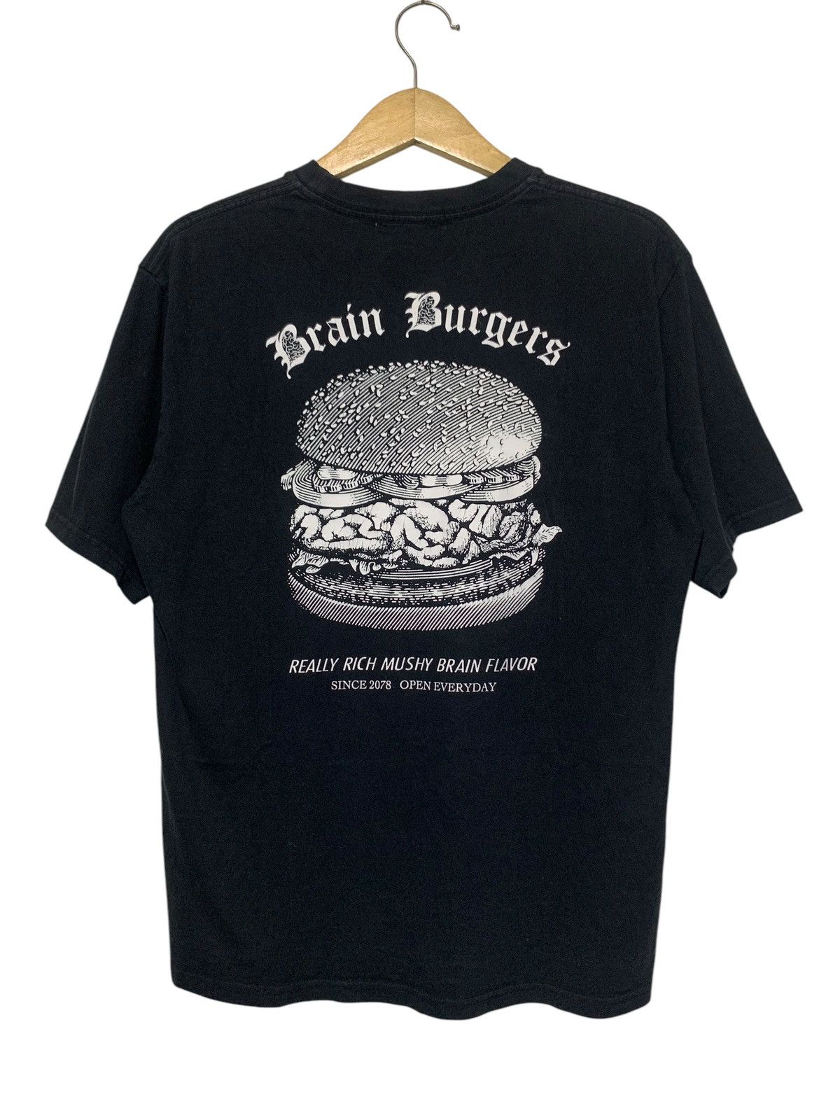 Undercover SS20 UNDERCOVER BRAIN BURGERS BLACK T SHIRT Size US M / EU 48-50 / 2 - 2 Thumbnail