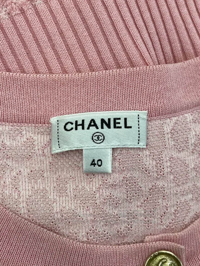 Chanel Chanel Pink embossed camellia dress Size S / US 4 / IT 40 - 5 Thumbnail