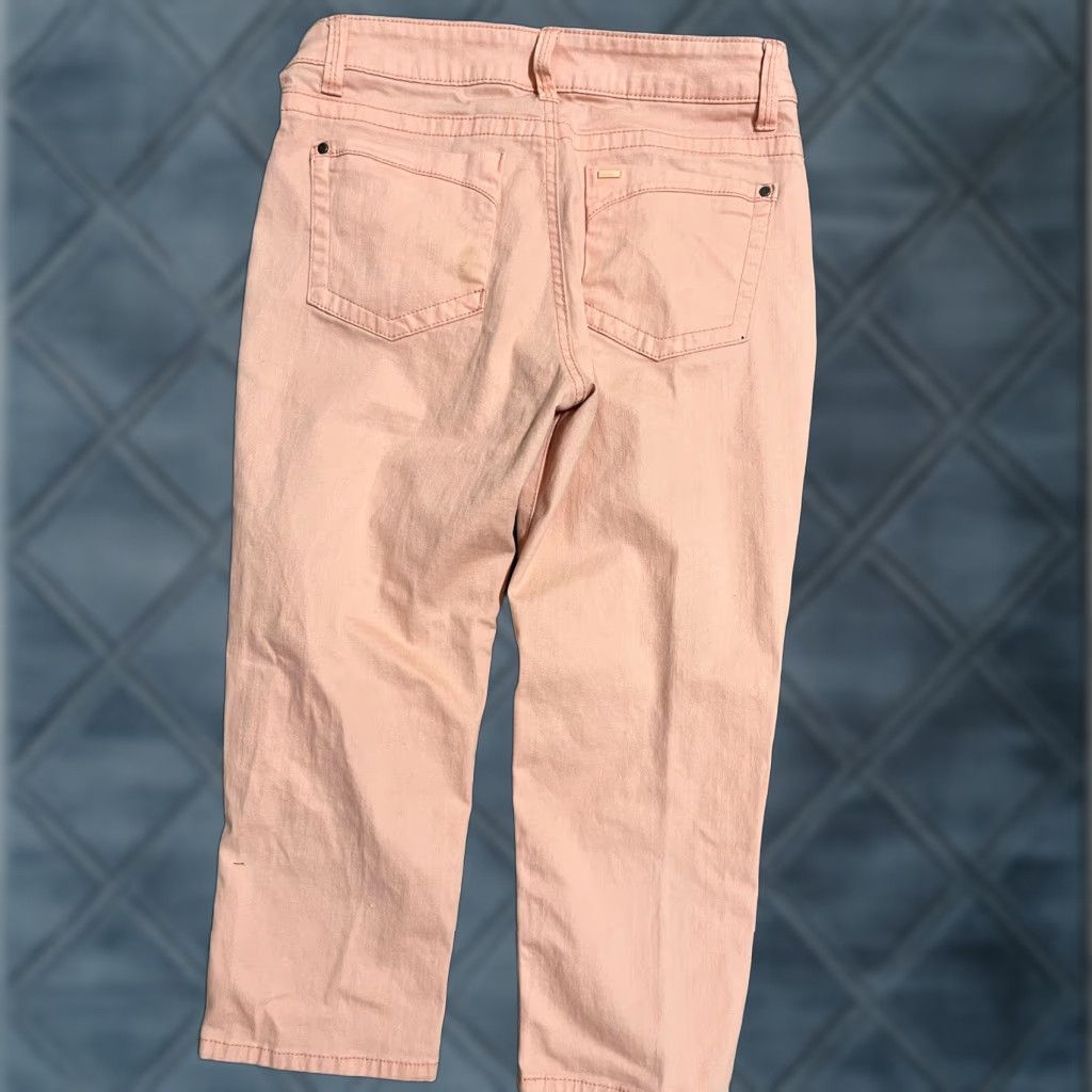 Lee Lee Denim Slender Secret Straight Leg Jeans 6 Petite Pink Stretch Women's Size 30" / US 8 / IT 44 - 1 Thumbnail