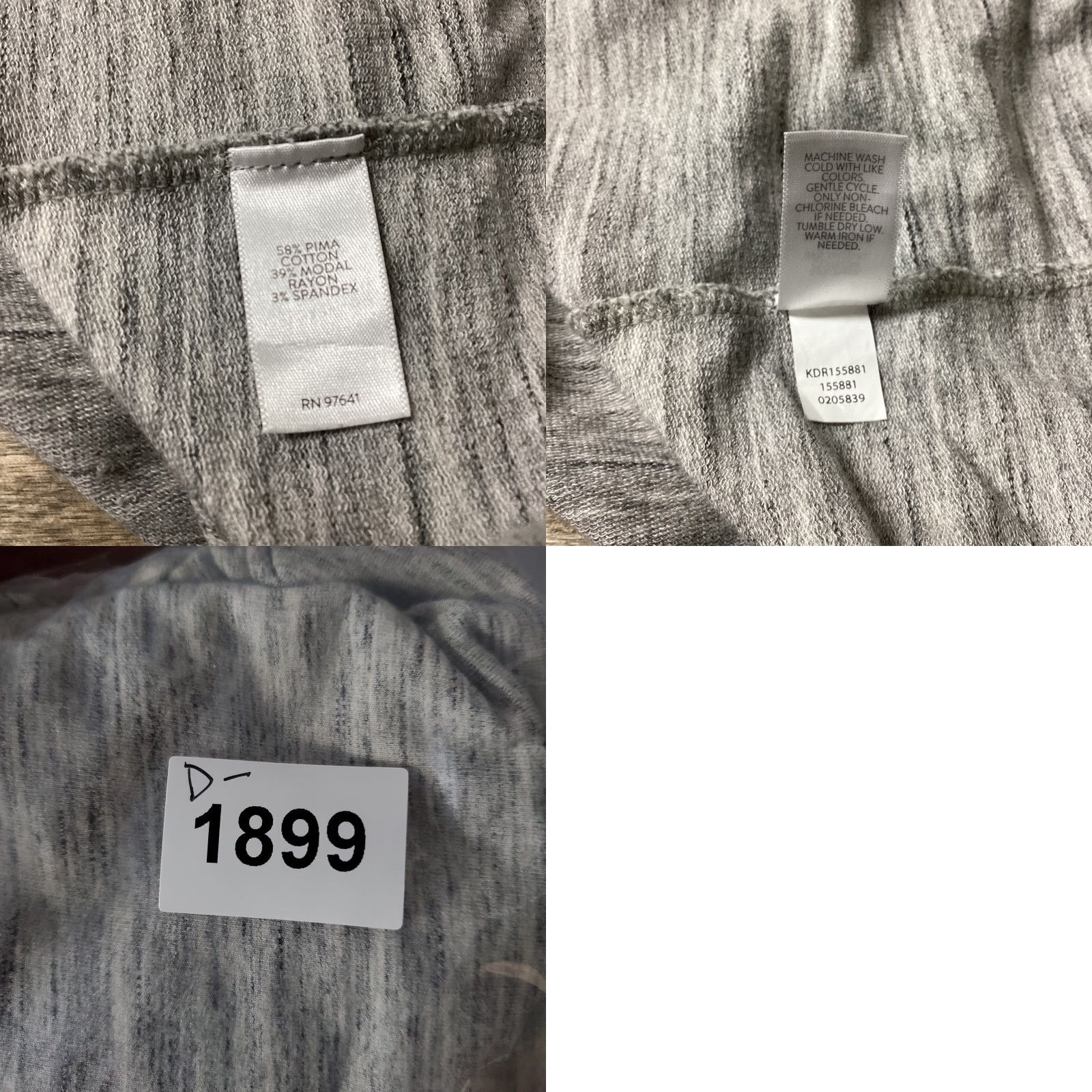 J. Jill J Jill Pure Jill Midi Dress Women S Heather Gray Short Sleeve Pockets Minimalist Size 28" / US 6 / IT 42 - 9 Thumbnail