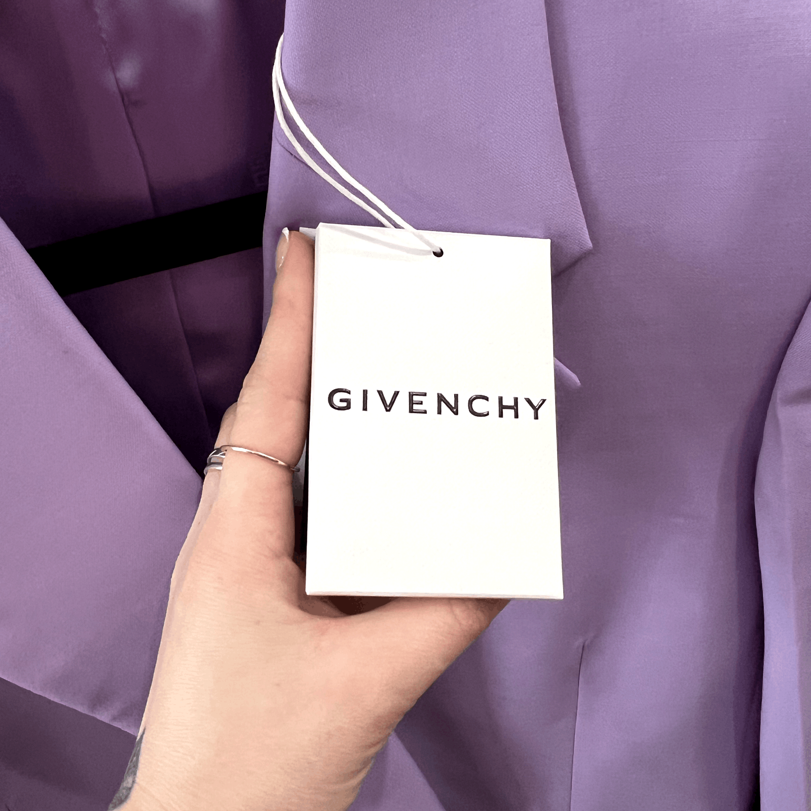 Givenchy NWT $3,975 FW21 RUNWAY Lilac Padlock Jacket Pant Suit Set Size 27" / US 4 / IT 40 - 14 Thumbnail