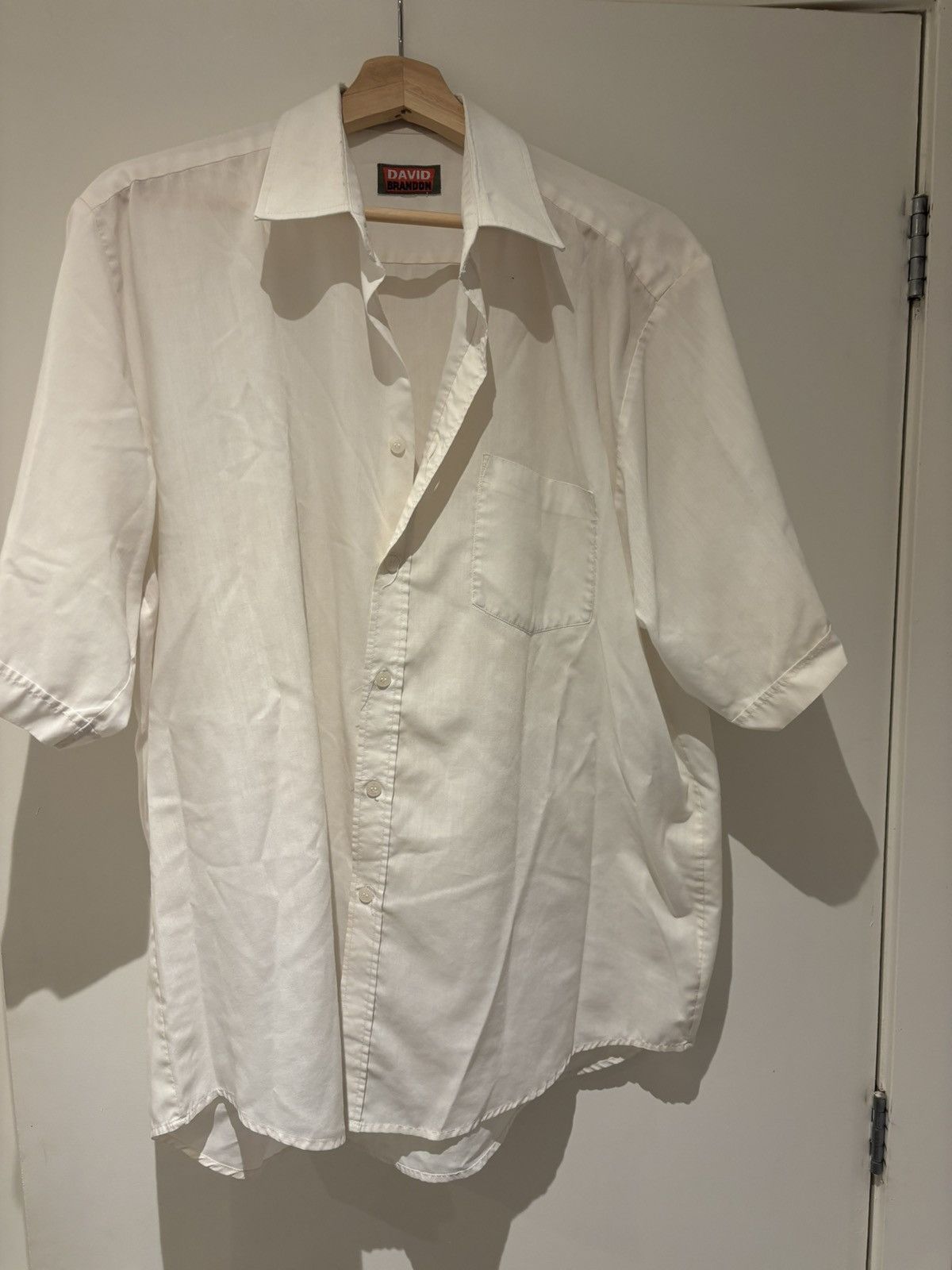 Vintage vintage white summer shirt Size US L / EU 52-54 / 3 - 1 Preview