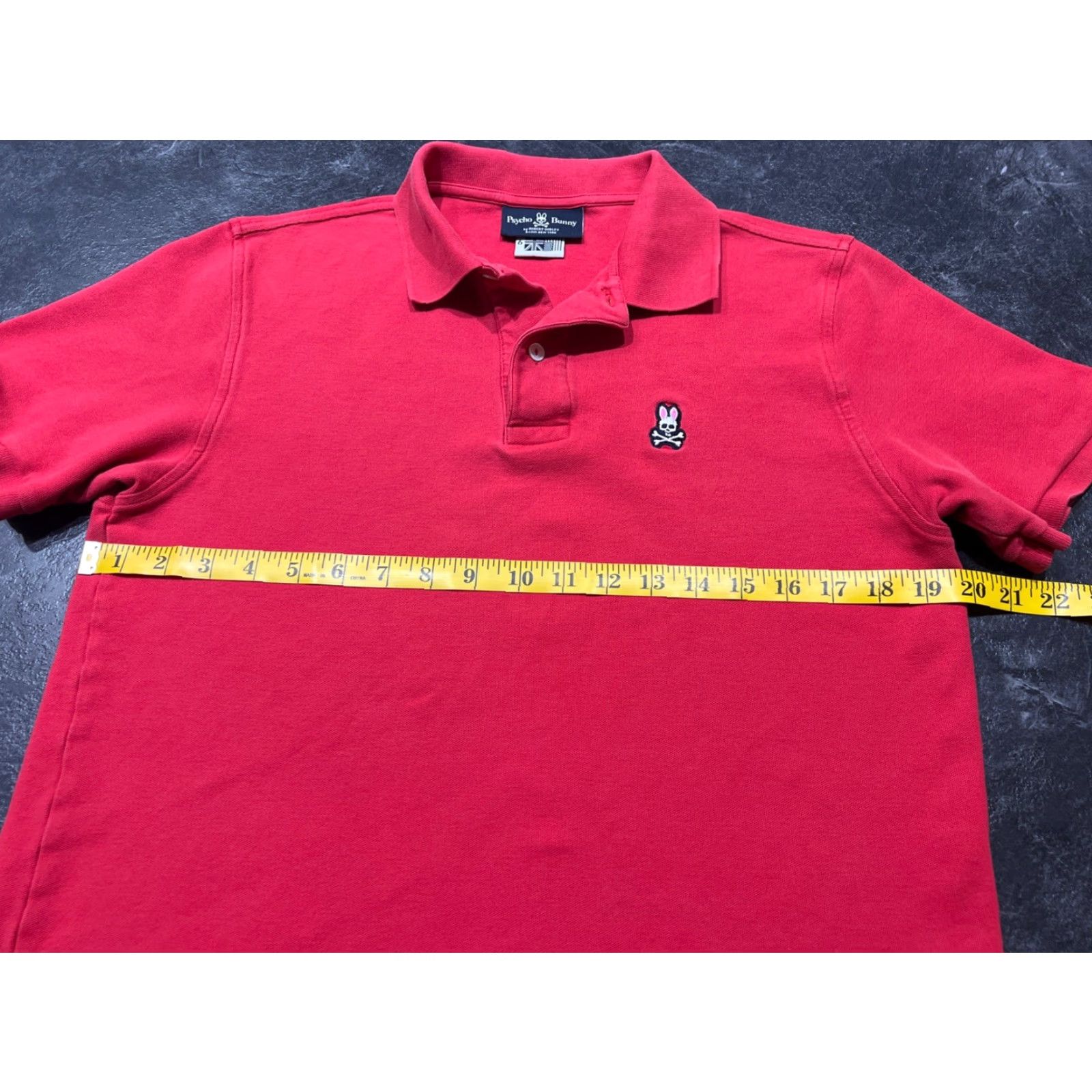 Psycho Bunny Psycho Bunny Polo Red Shirt Large Men Golf Short Sleeve Cotton Regular Size US L / EU 52-54 / 3 - 7 Thumbnail