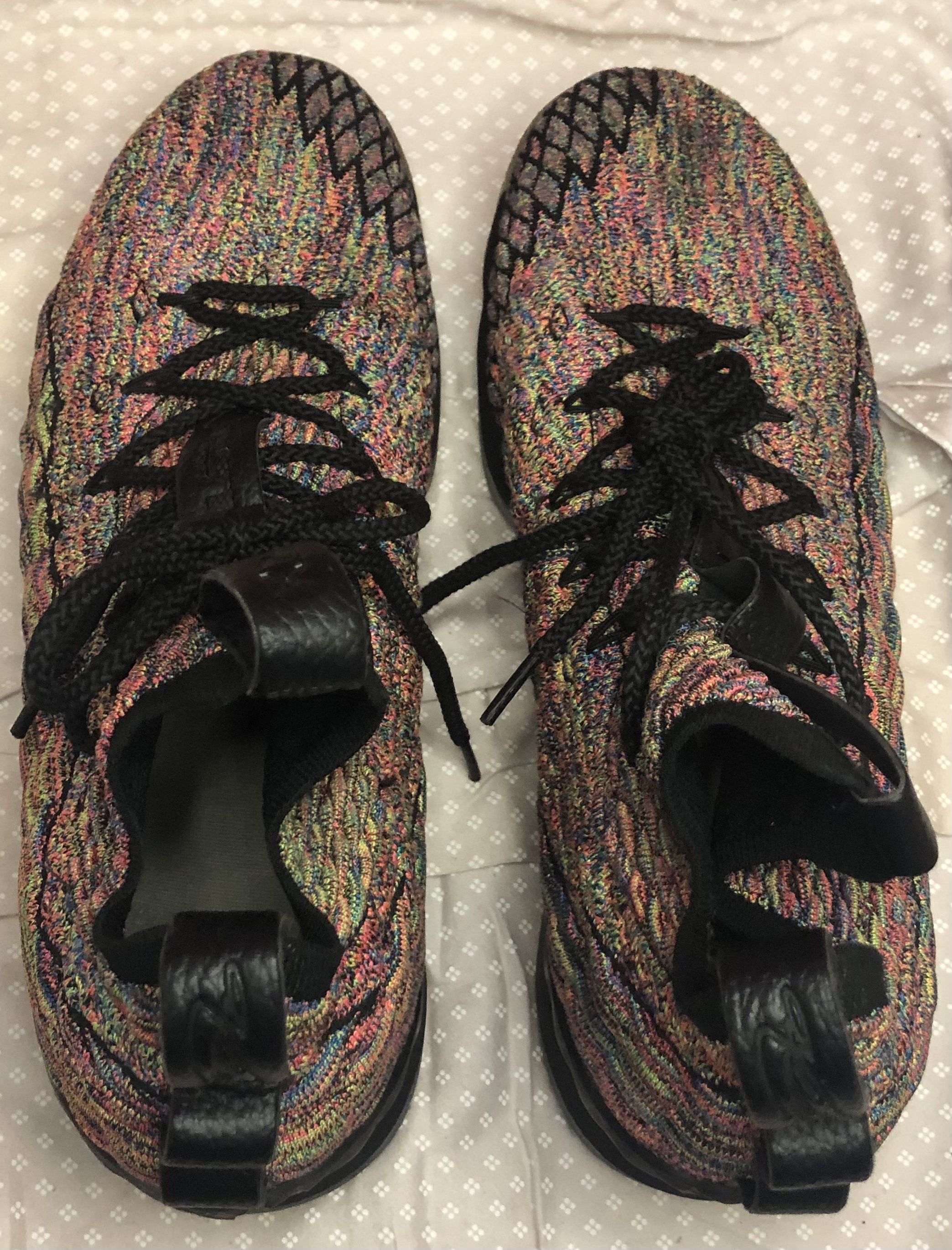 Nike LeBron 15 Fruity Pebble Black – Size 11.5 Size US 11.5 / EU 44-45 - 4 Thumbnail
