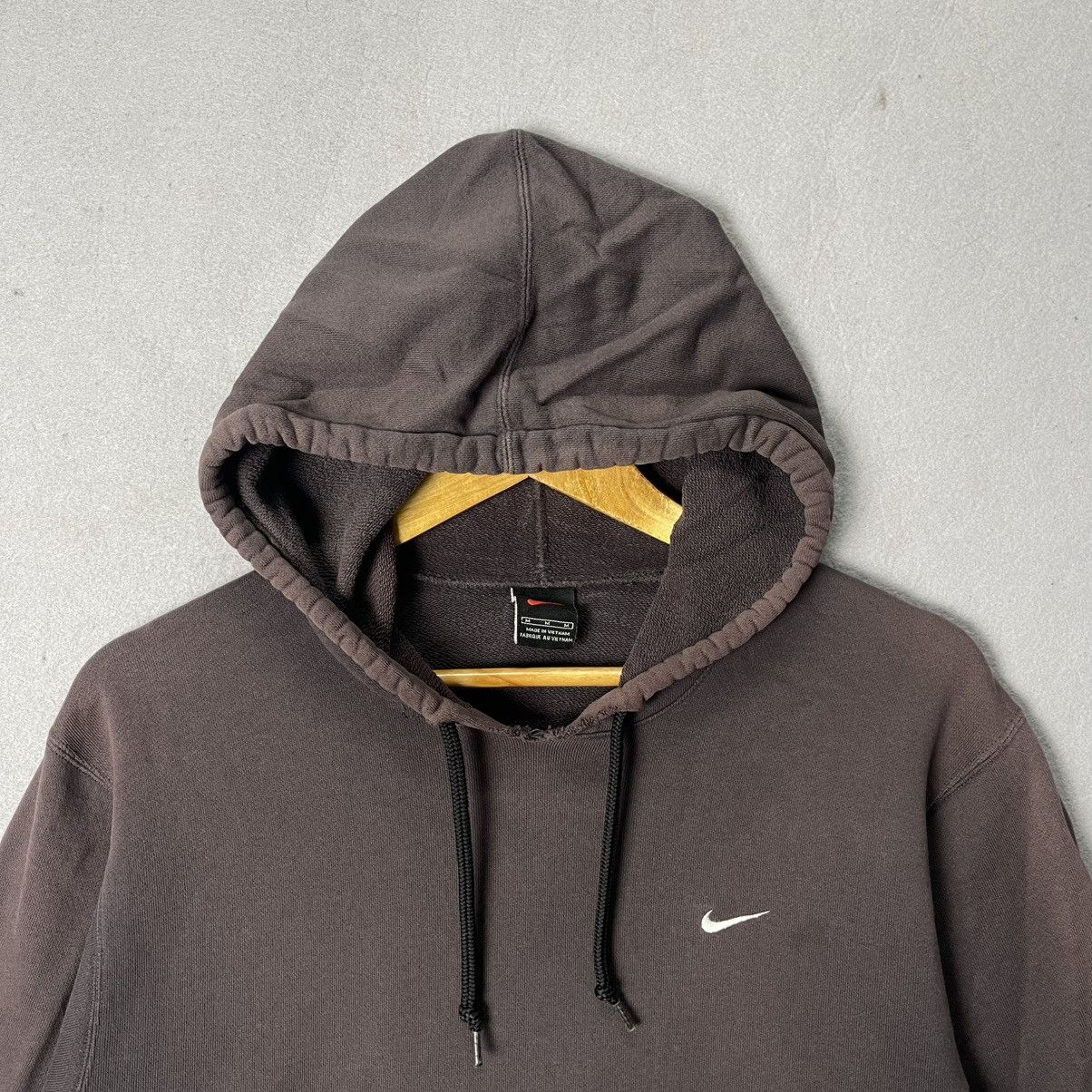 Nike Nike Mini Swoosh Pullover Hoodie – Brown Size US M / EU 48-50 / 2 - 2 Thumbnail