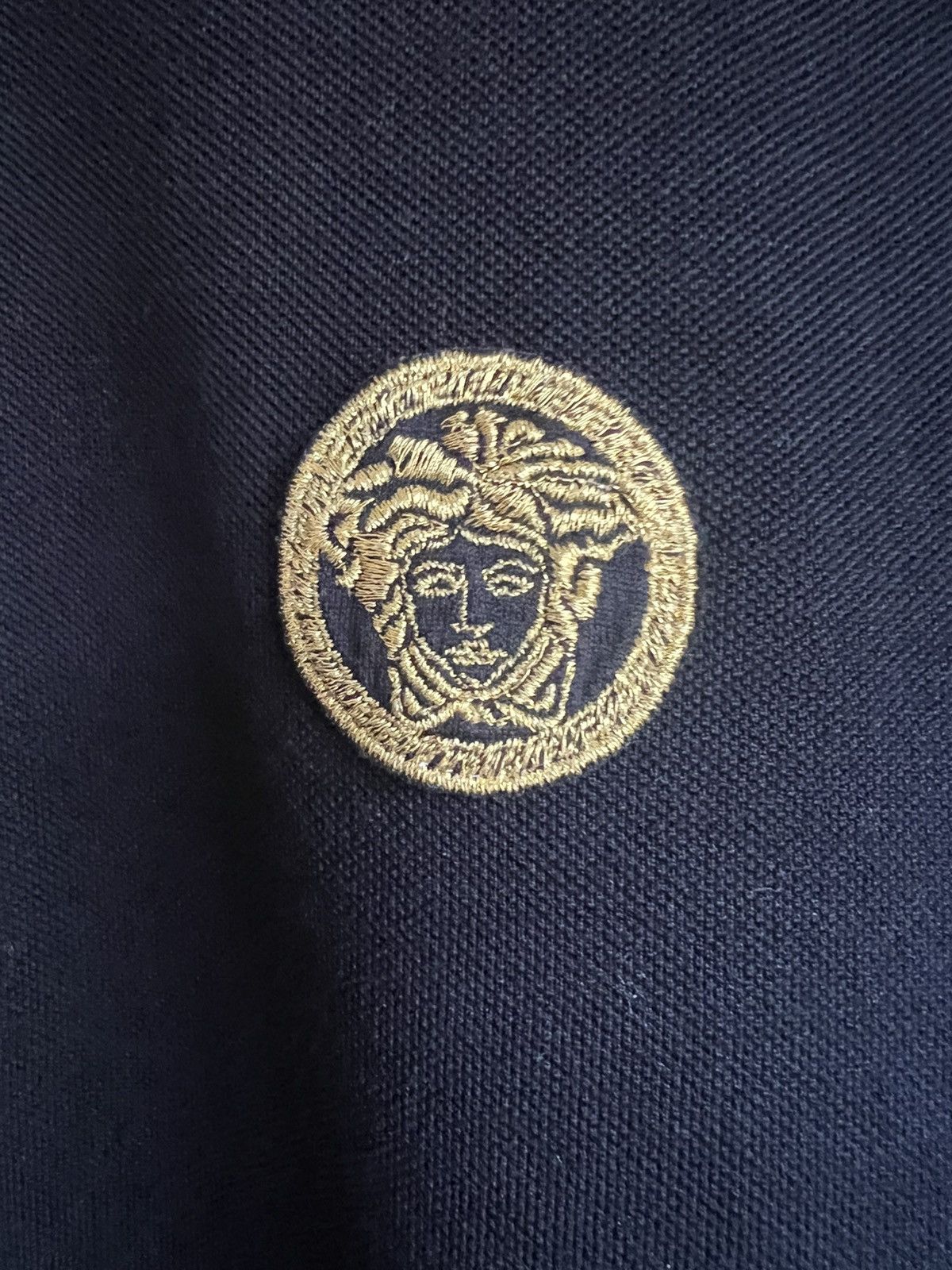 Versace Versace Golden Medusa Black pique polo shirt Size US XL / EU 56 / 4 - 3 Thumbnail