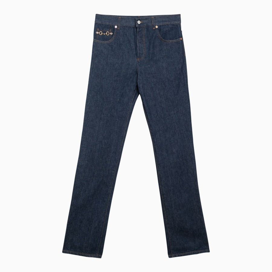 image of Gucci O1D2Blof0424 Denim In Blue, Men's (Size 32)