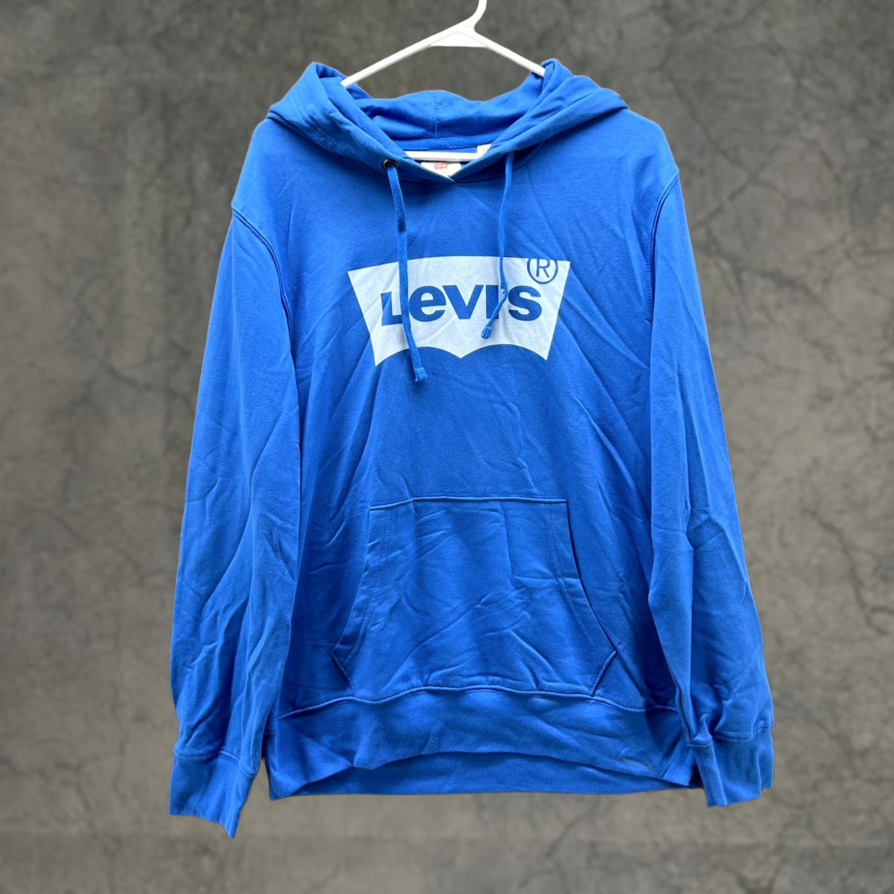 Levi's Levi's Hoodie Mens Large Blue Graphic Print Pullover Fleece Logo Size US L / EU 52-54 / 3 - 1 Thumbnail