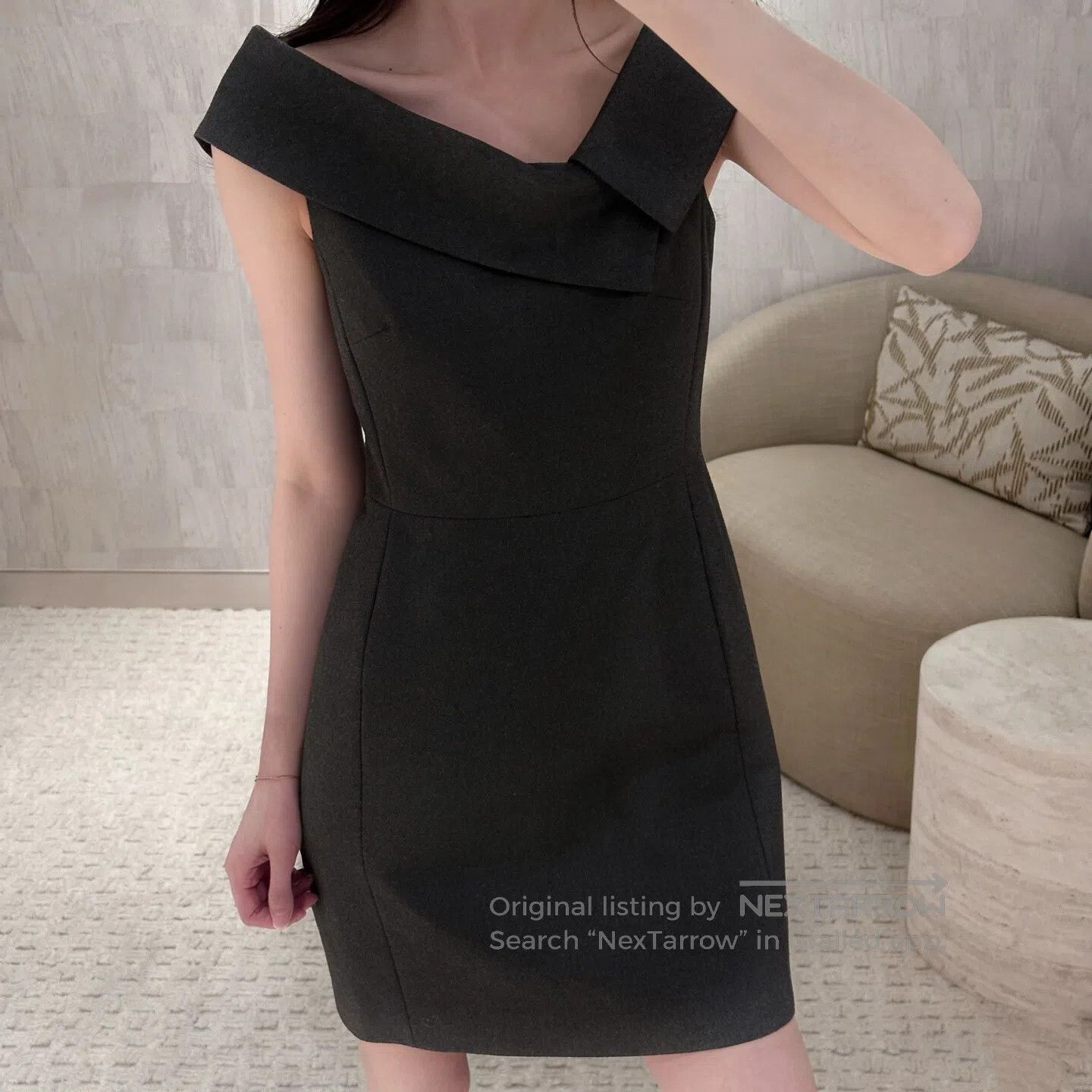 Dior Dior Black Sleeveless One-Shoulder Dress| Size S / US 4 / IT 40 - 7 Thumbnail