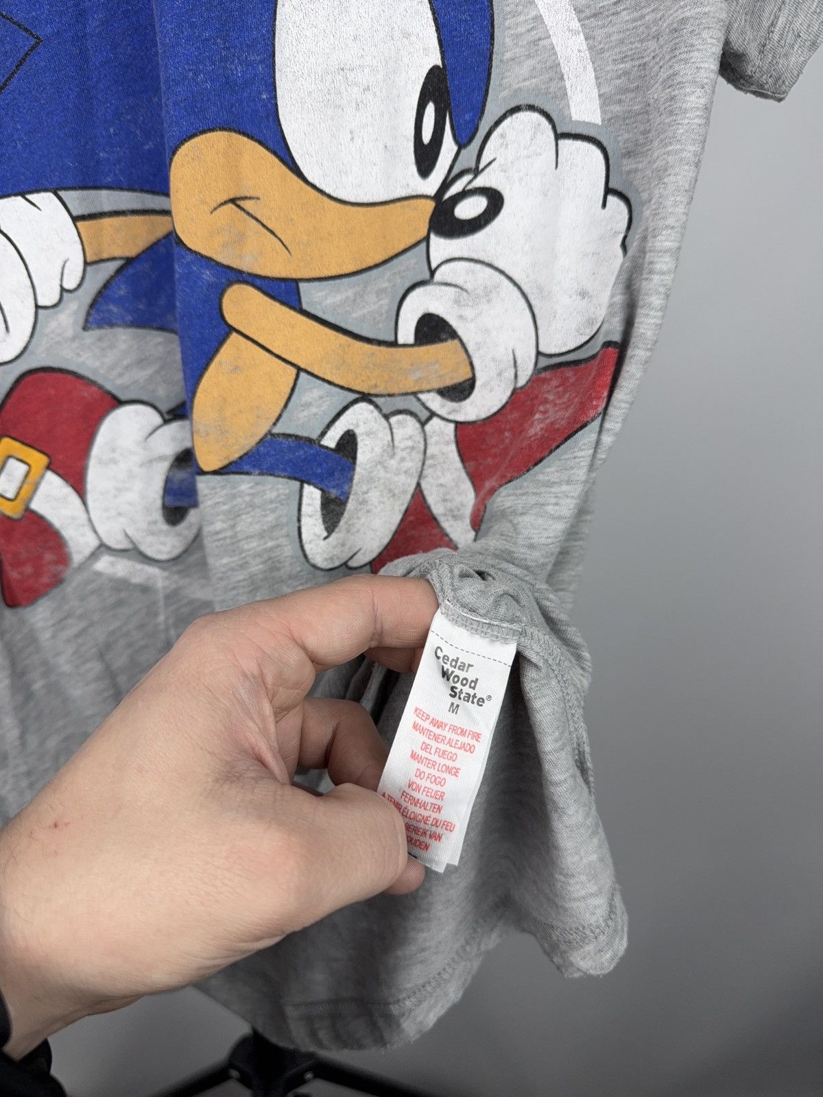 Vintage 2010s Sonic the Hedgehog Sega Graphic T-Shirt Grey Size M Size US M / EU 48-50 / 2 - 9 Thumbnail
