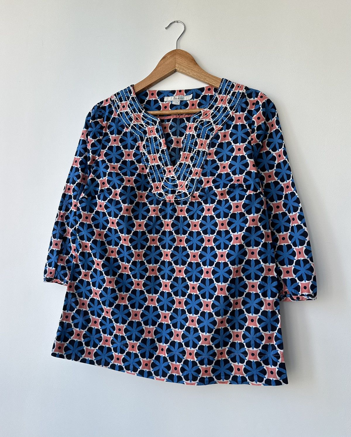Boden Boden Women's Flowers Blouse Tunic Shirt Size US 8 Size M / US 6-8 / IT 42-44 - 2 Thumbnail