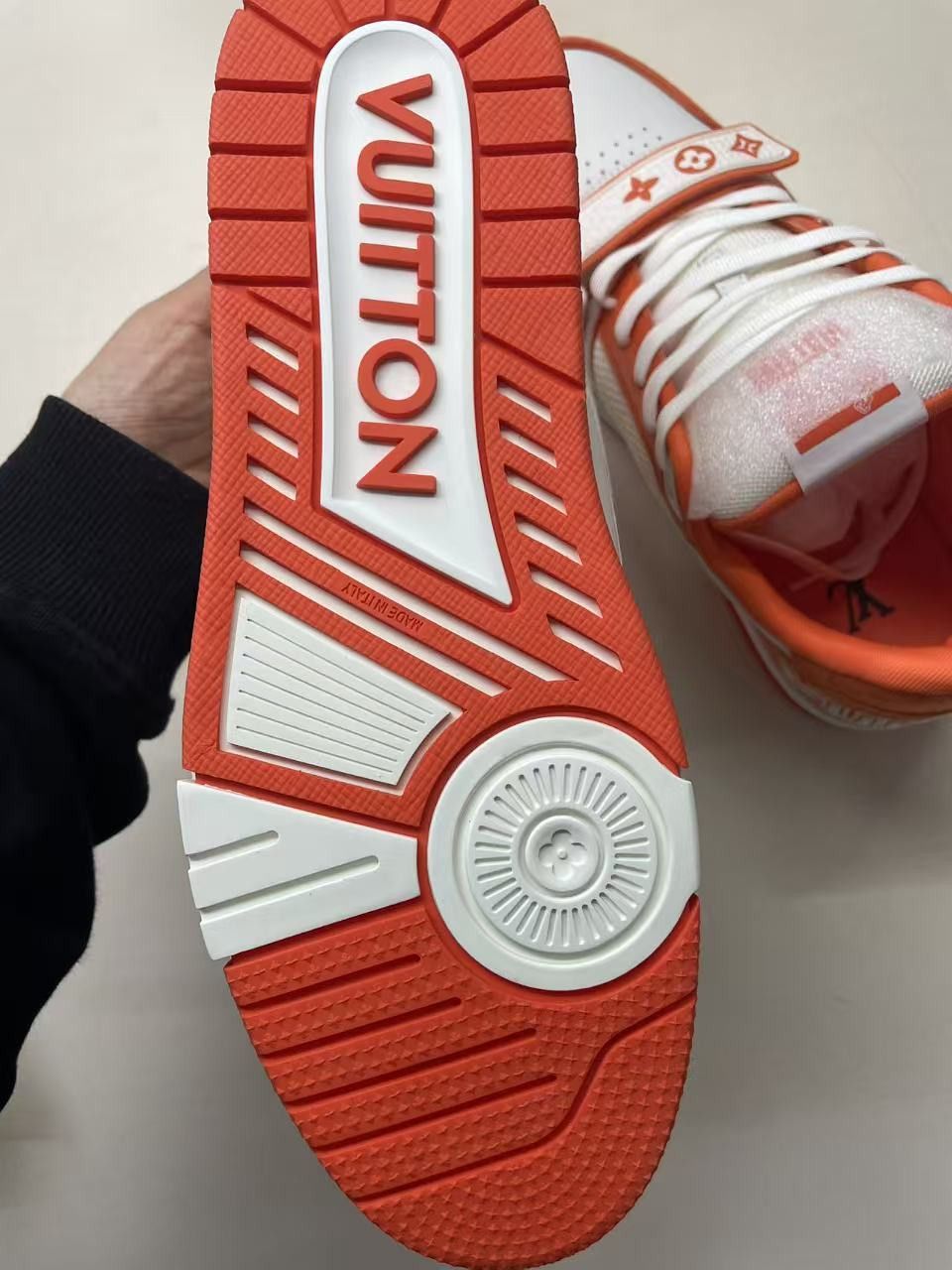 Louis Vuitton Louis Vuitton Orange Monogram Trainer Sneakers Size US 9 / IT 39 - 12 Thumbnail