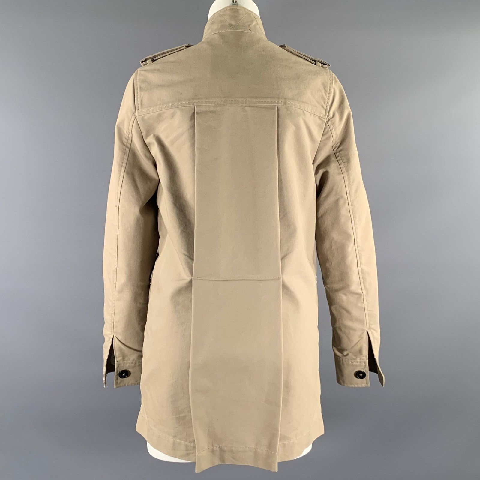 Adam Lippes ADAM LIPPES Size 6 Khaki Cotton Blend Military Jacket Size US XXL / EU 58 / 5 - 3 Thumbnail