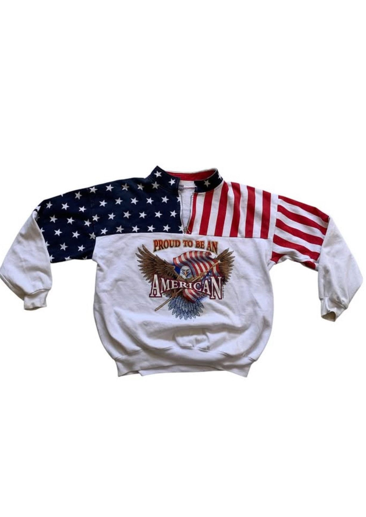 Vintage 🇺🇸 VINTAGE USA SPORTWEAR – PROUD TO BE AN AMERICAN 🇺🇸 Size US XL / EU 56 / 4 - 2 Thumbnail