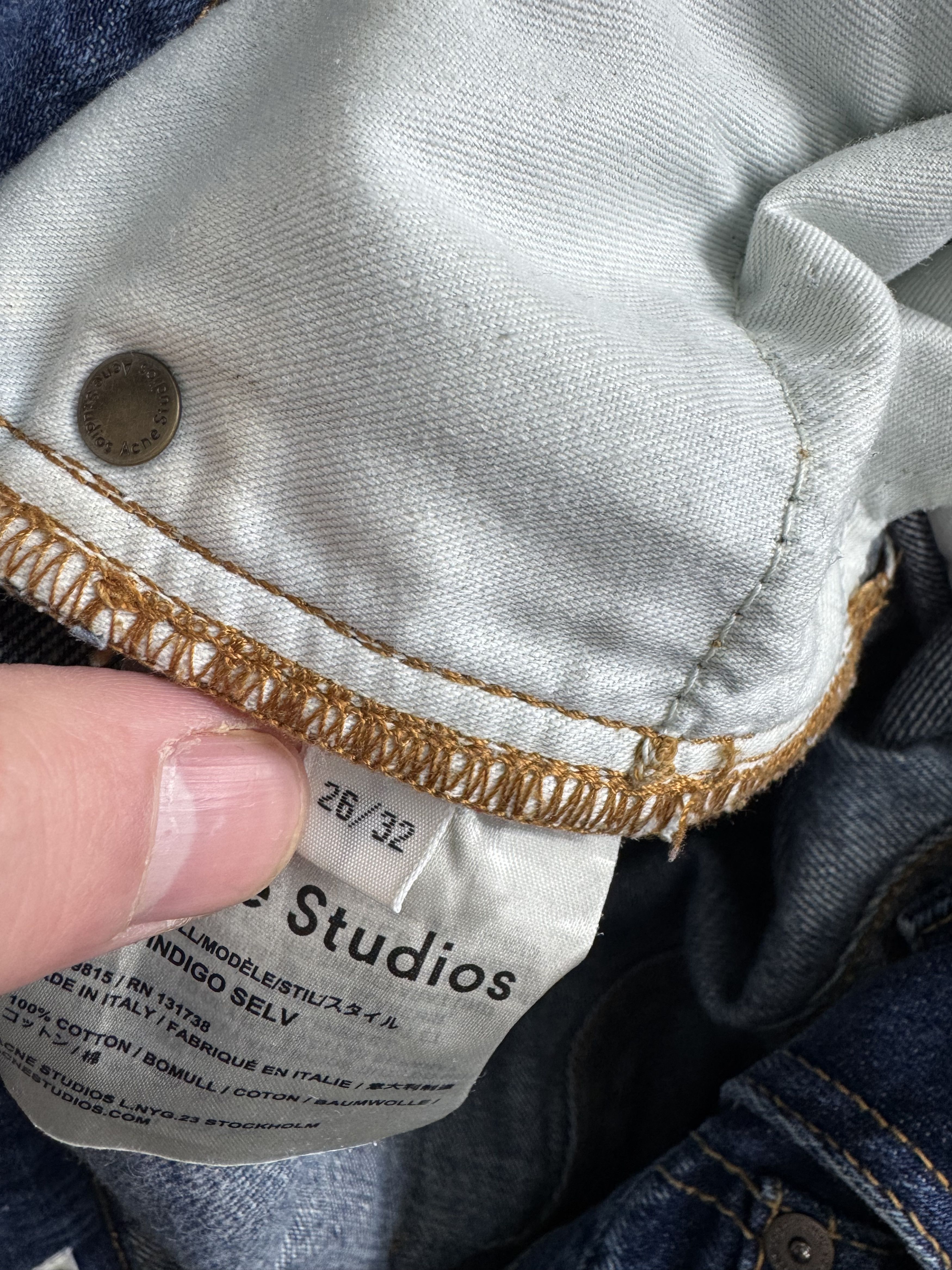 Acne Studios ACNE Studios Shore Indigo Selvedge Denim Jeans W26 L32 Size 26" / US 2 / IT 38 - 10 Thumbnail