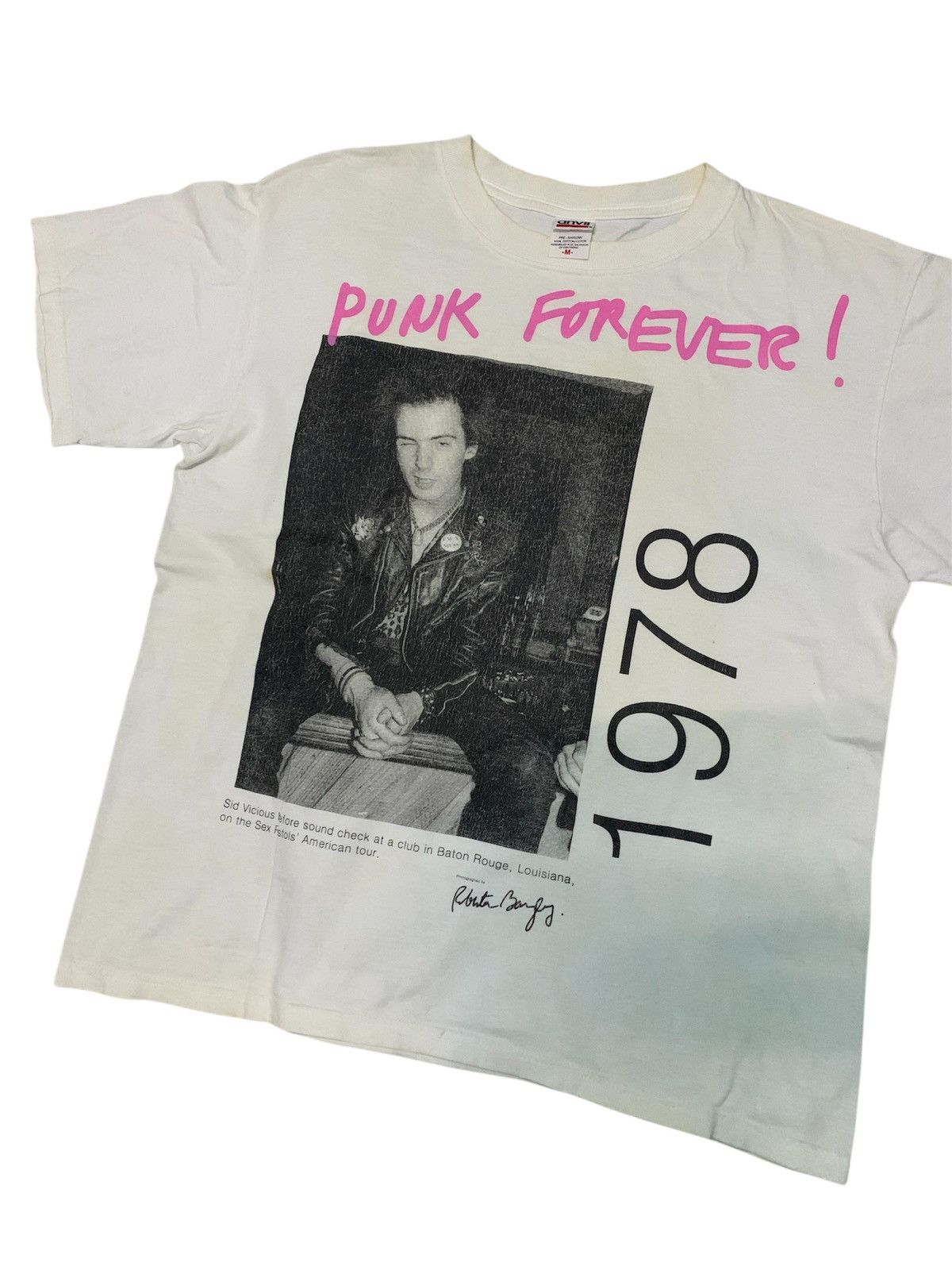 Band Tees Vintage 90s Sid Vicious Punk Forever Shirt Size US M / EU 48-50 / 2 - 1 Thumbnail