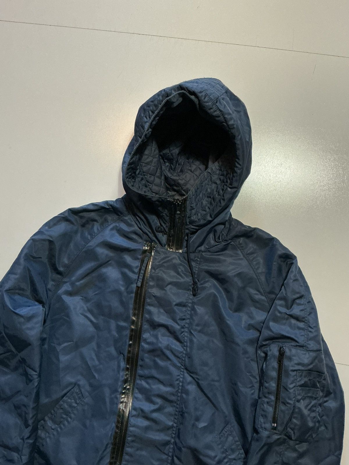 Whyred WHYRED Double Zip Military Army Hooded Bomber Flight Jacket Size US M / EU 48-50 / 2 - 5 Thumbnail