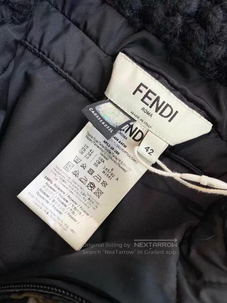 Fendi Fendi Old flower patterned down cape Size S / US 4 / IT 40 - 4 Thumbnail