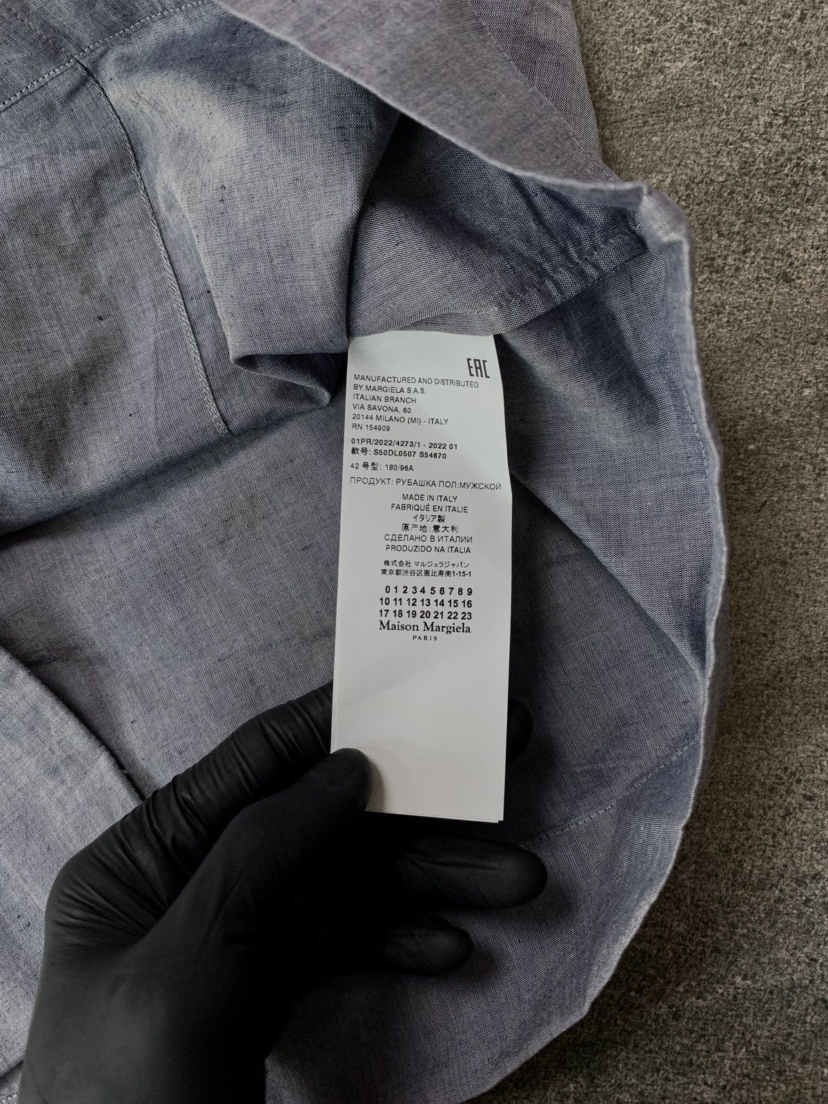 Maison Margiela FREE TAX! BNWT MM Embroidery Linen Blend Camp Collar Shirt Size US M / EU 48-50 / 2 - 12 Thumbnail