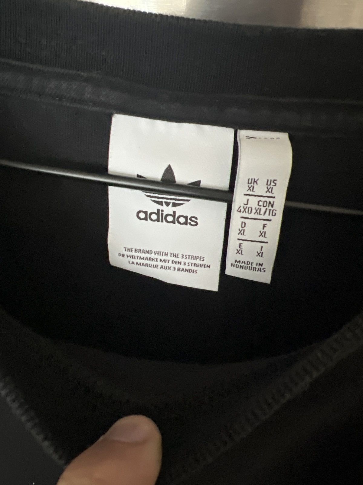 Adidas Adidas stitched trefoil l/s heavyweight tee Size US XL / EU 56 / 4 - 3 Thumbnail