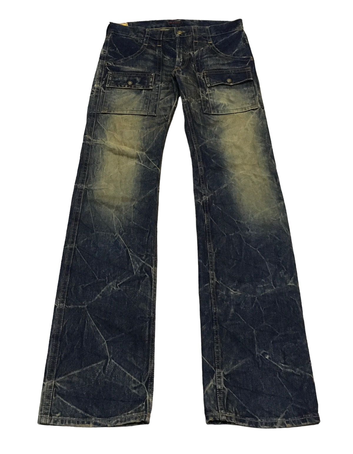 Japanese Brand Rare Design Vintage Brand Blue Way Bust Pants Jeans 1990s Size US 34 / EU 50 - 1 Thumbnail