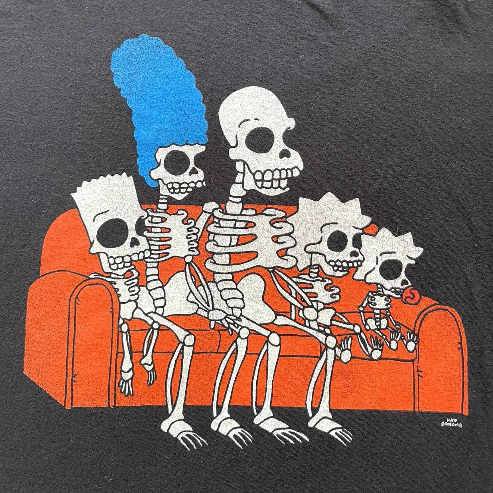 Vintage VINTAGE The Simpsons Shirt Unisex M Black Short Sleeve Halloween Graphic Print Crew Neck Regular Men Size US M / EU 48-50 / 2 - 2 Thumbnail