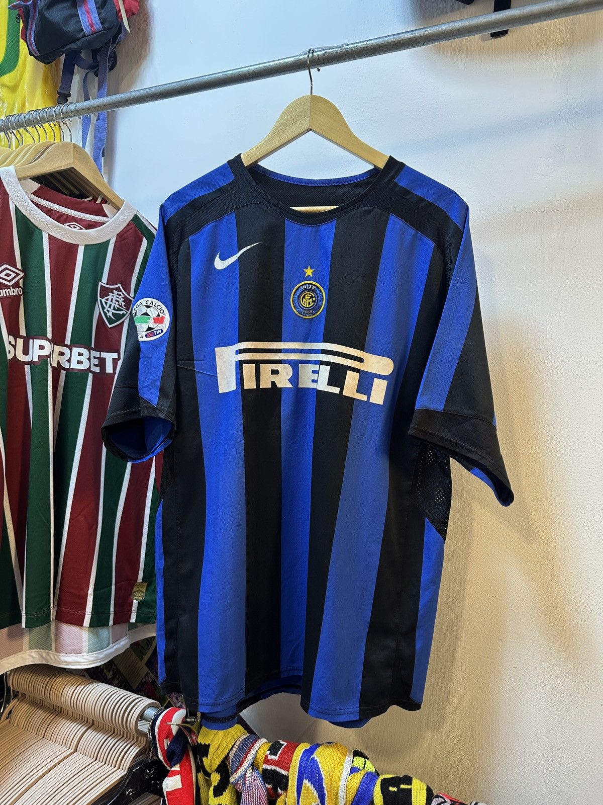Nike 2005-2006 Inter Milan Home Kit ADRIANO 10 Size US M / EU 48-50 / 2 - 2 Thumbnail