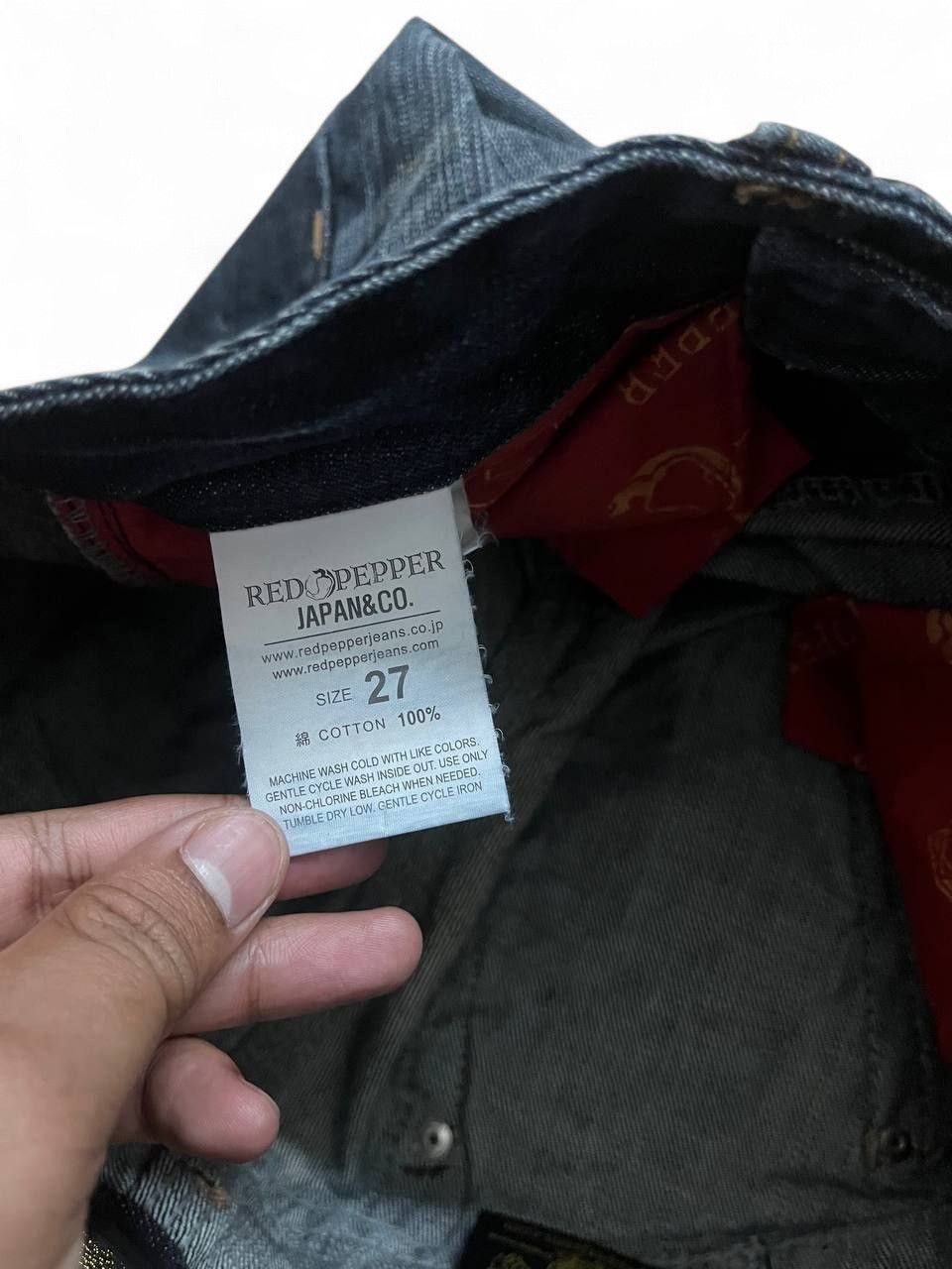 Tornado Mart Flare Jeans redpepper stud distressed low rise buckleback Size US 28 / EU 44 - 16 Thumbnail