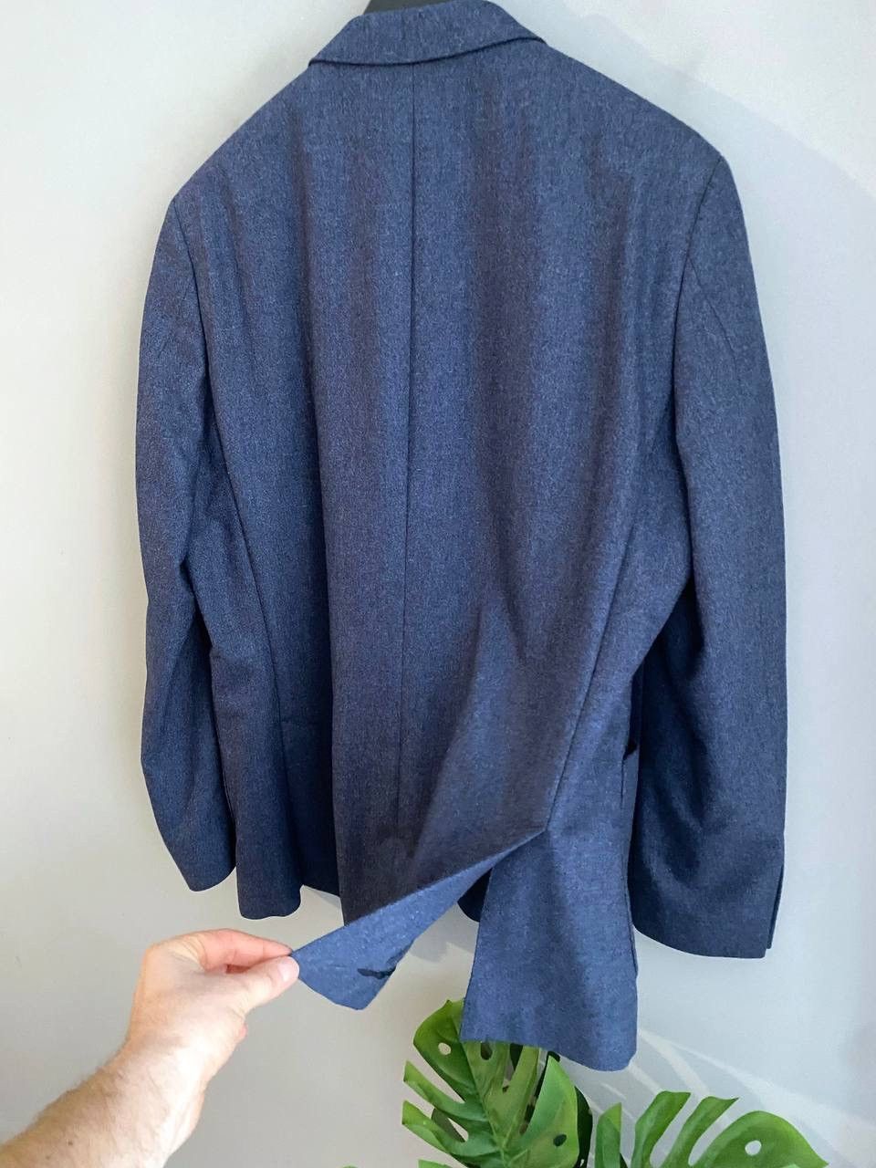 Vitale Barberis Canonico Yves Gerard x Vitale Barberis Wool/Silk Blue Blazer, Size 56 Size 54R - 13 Thumbnail