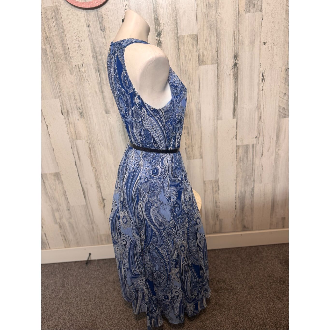 Tommy Hilfiger Tommy Hilfiger Blue Paisley Halter Maxi Dress Size 6 Size S / US 4 / IT 40 - 6 Thumbnail