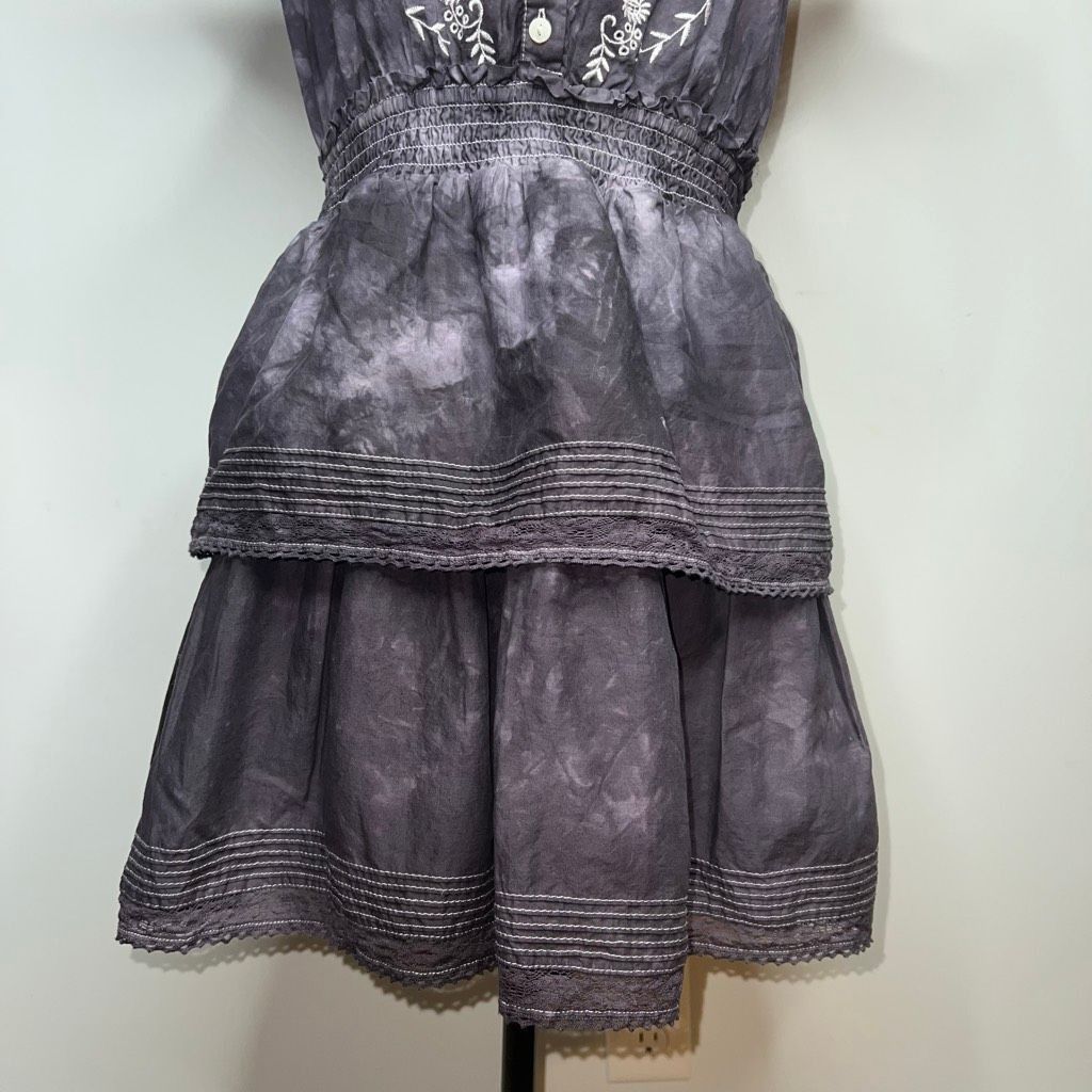 LoveShackFancy LoveShackFancy x Target, Charcoal Unique Tie Dyed Penelope D Size XS / US 0-2 / IT 36-38 - 9 Thumbnail