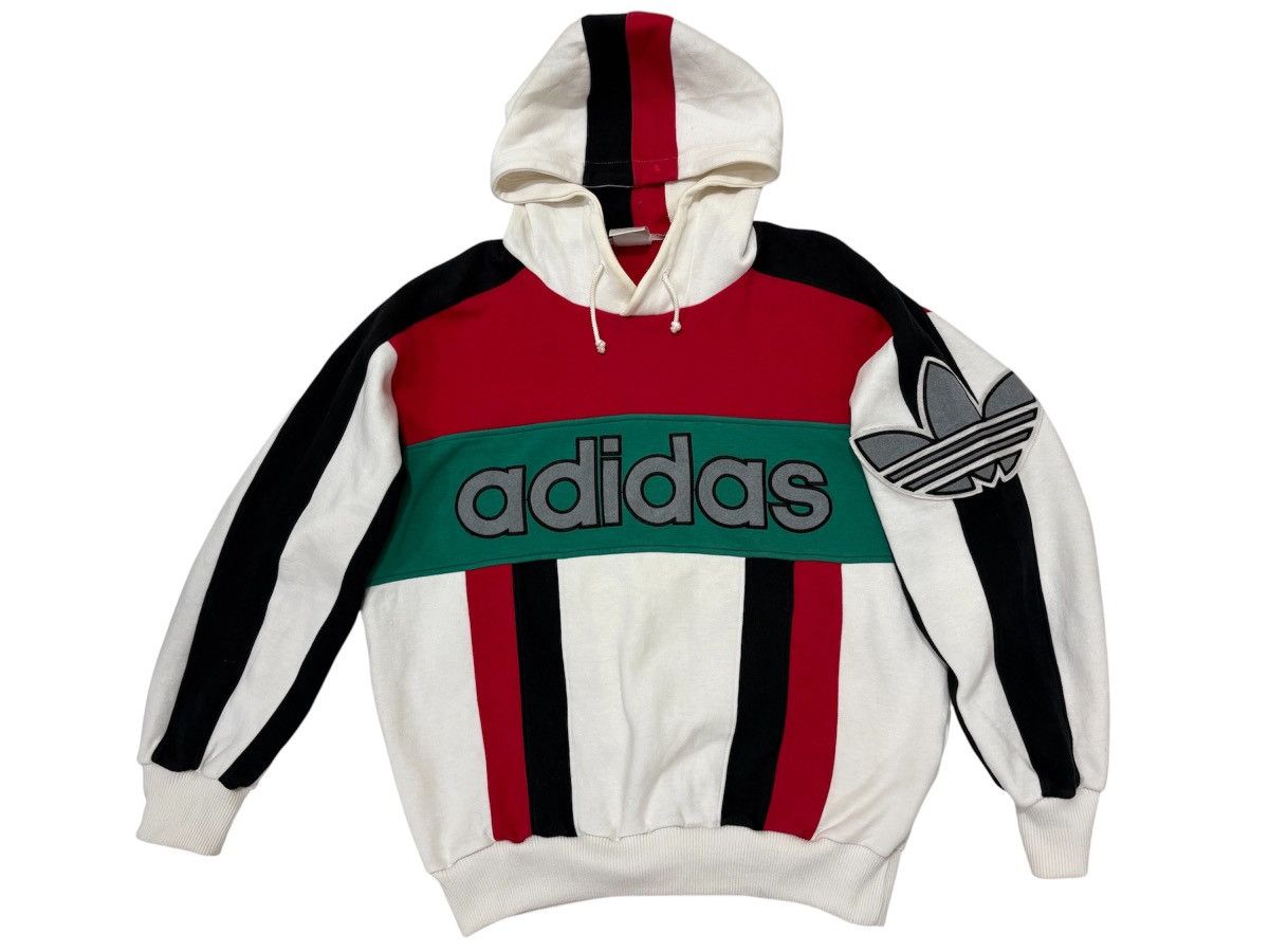 Adidas 🔥Rare Vintage 90s Adidas Descente Spellout Hoodie Big Logo Size US M / EU 48-50 / 2 - 1 Thumbnail