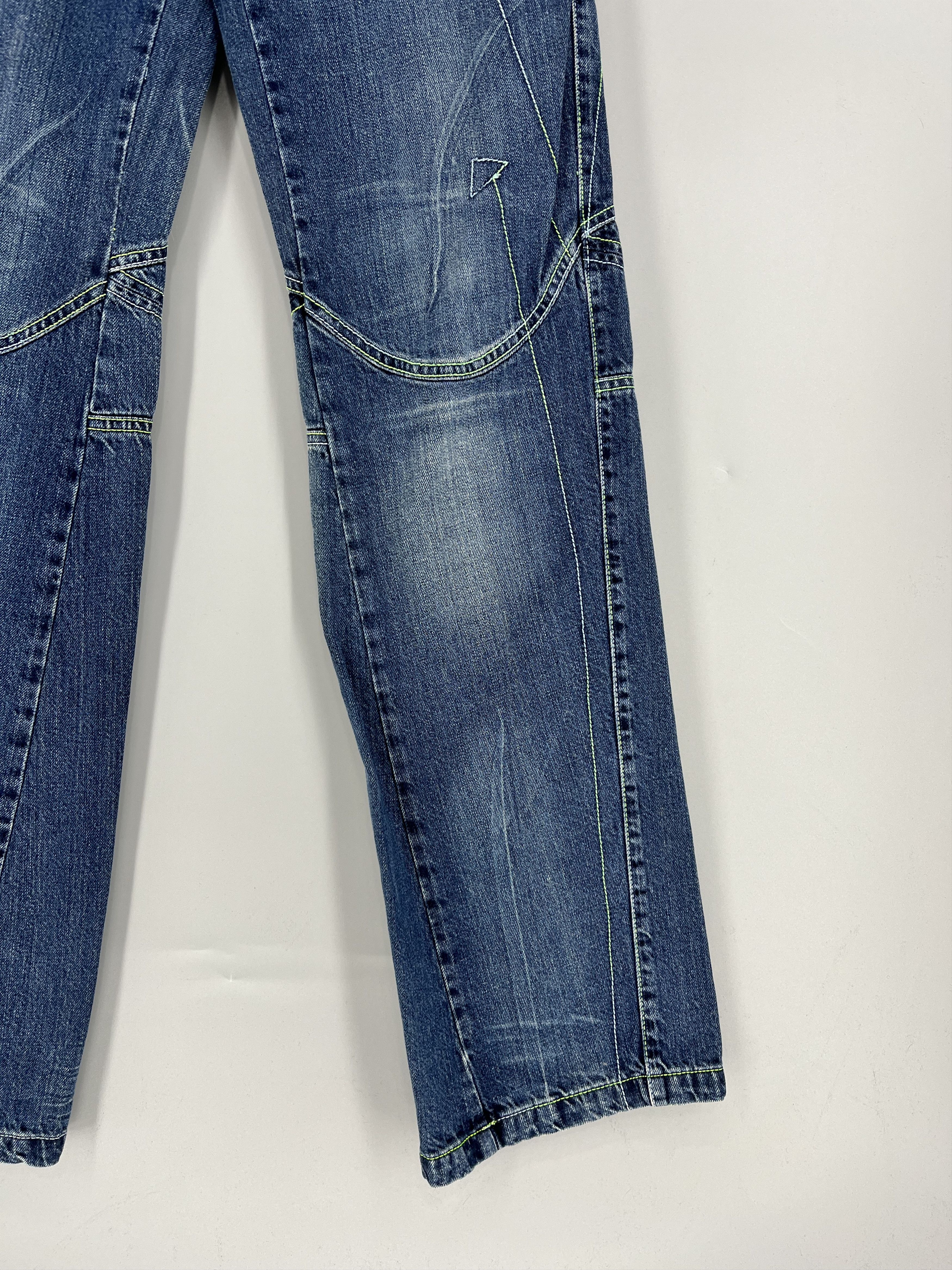 Versace Vintage VERSACE JEANS COUTURE Line Low-Rise Y2k Denim Pants Size 26" / US 2 / IT 38 - 4 Thumbnail