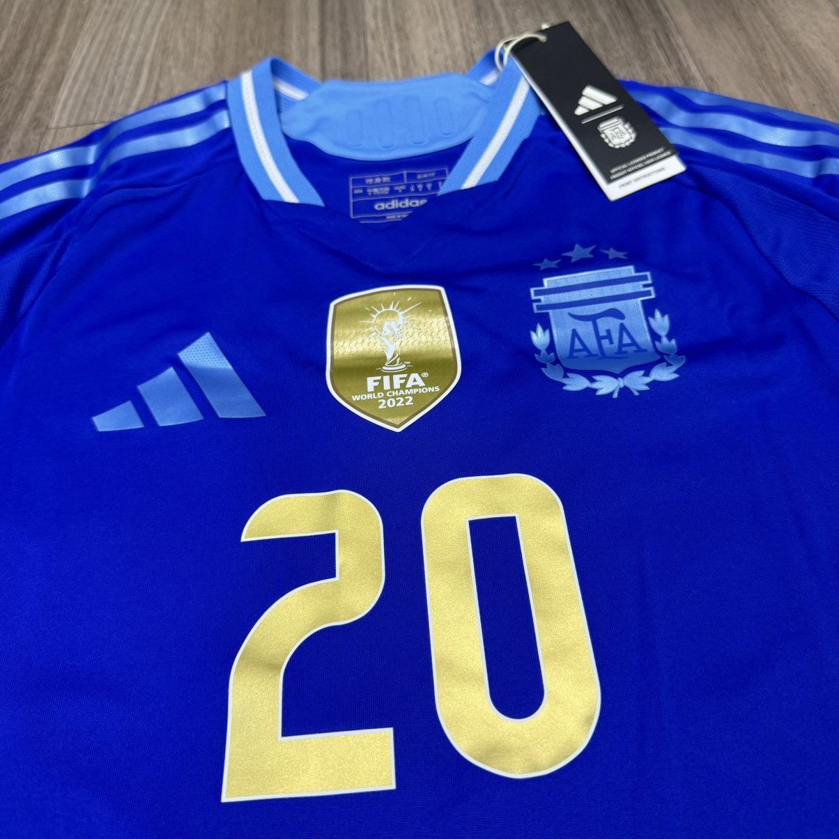 Adidas Argentina 24/25 player issue away shirt #20 Mac Allister Size US S / EU 44-46 / 1 - 3 Thumbnail