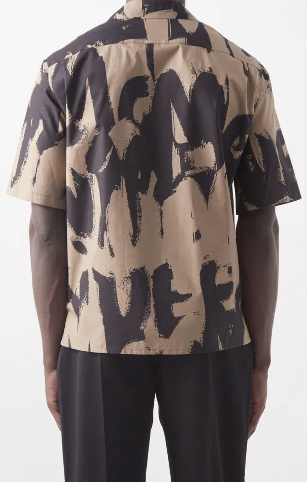 Alexander McQueen Graffiti logo print short sleeve shirt size 15++ Size US M / EU 48-50 / 2 - 3 Thumbnail