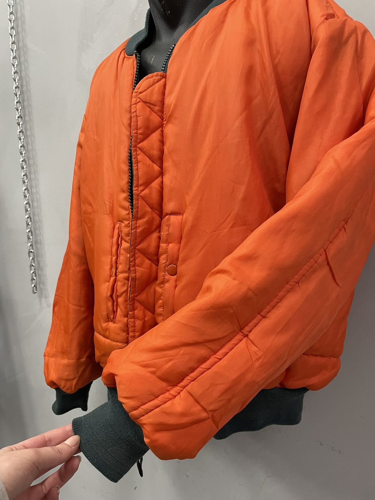 Alpha Industries Vintage Blue MA-1 Bomber balenciaga style Jacket Military Size US L / EU 52-54 / 3 - 12 Thumbnail