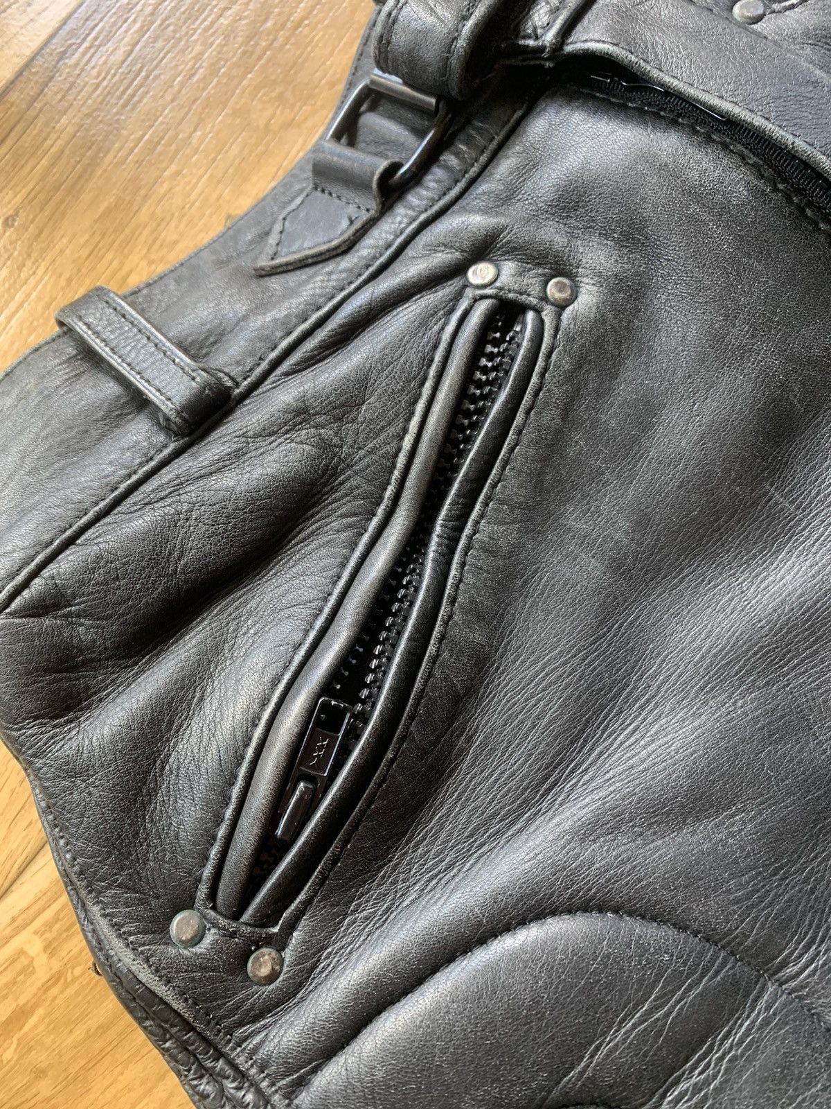 Leather × Vintage Vintage Leather Pants Y2k Style Size US 28 / EU 44 - 3 Thumbnail