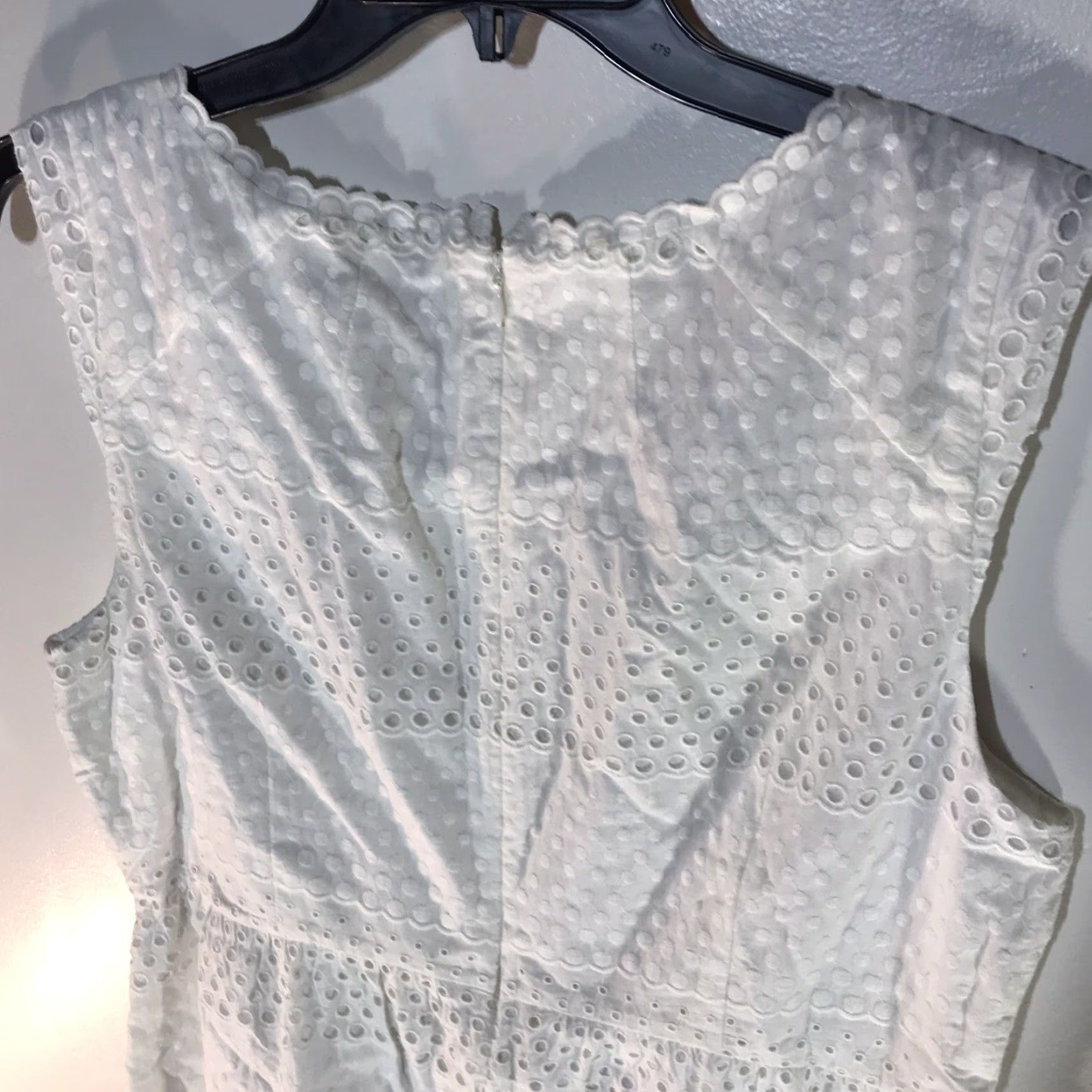 J.Crew J.CREW White Embroidered Midi Dress Womens Size 14 Sleeveless Career Shift Size XL / US 12-14 / IT 48-50 - 5 Thumbnail