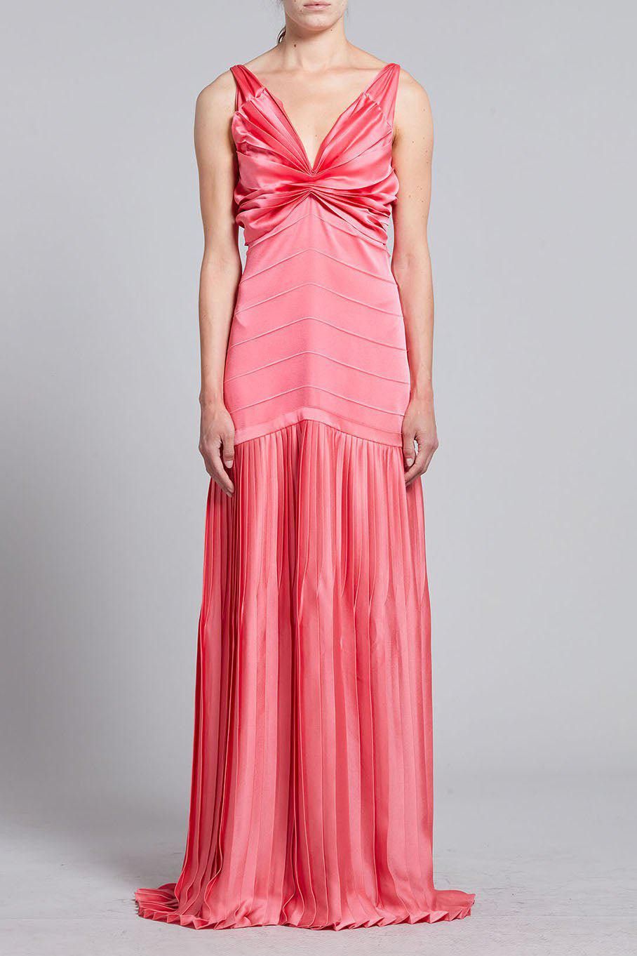 o1y1025 Maxi Dress in Coral